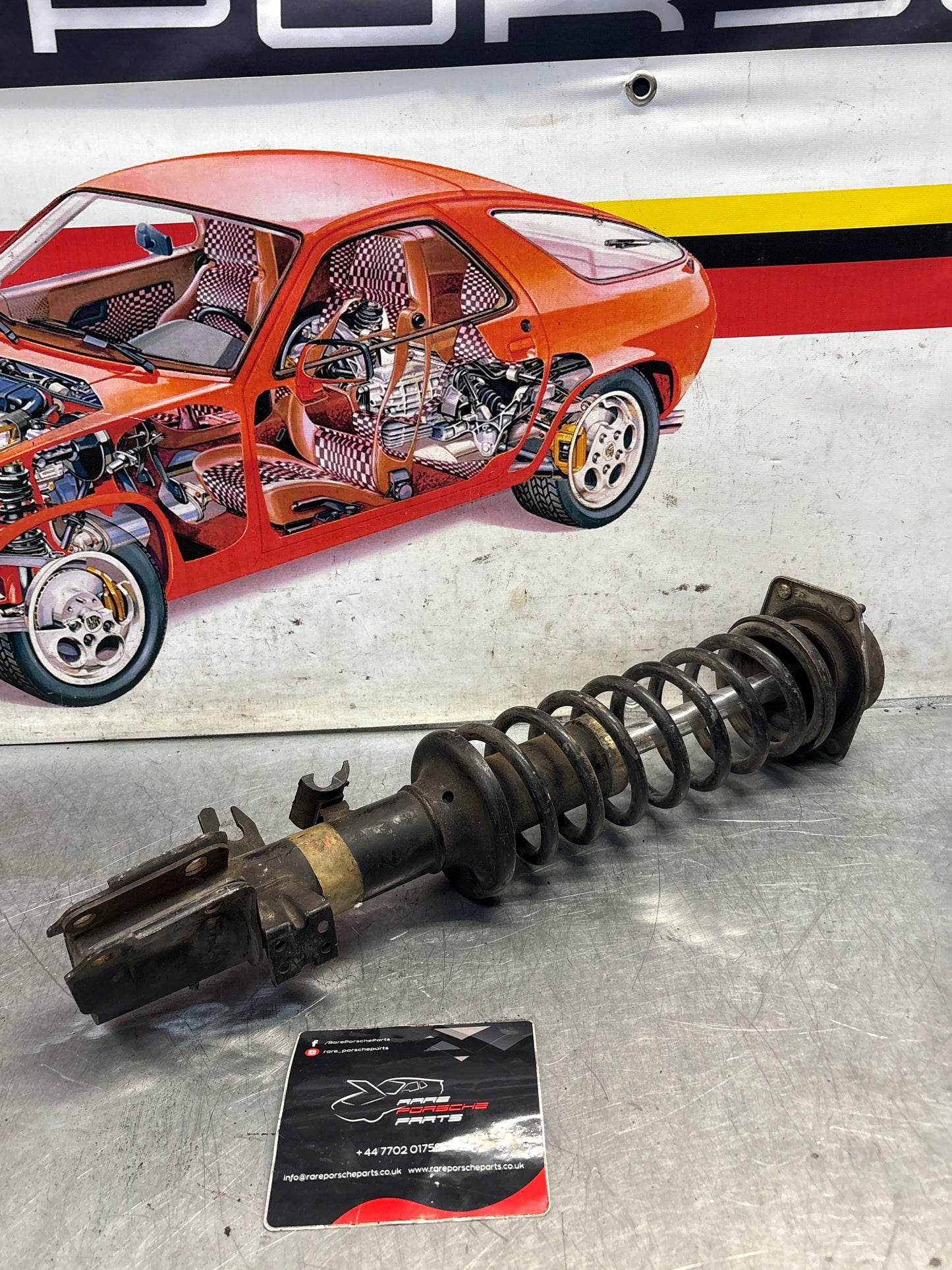 Porsche 944 S2 front shock absorber, used 95134303205