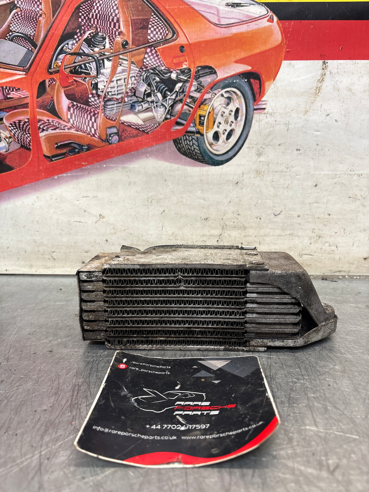 Porsche 914 oil cooler, used 021117021B