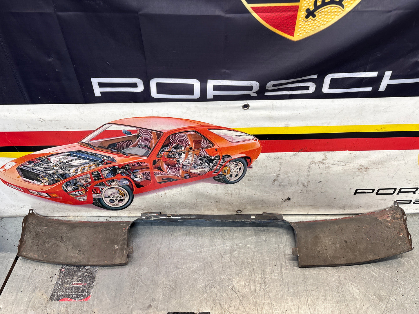 Porsche 924 Lower front valance, used, 94450303501  good condition