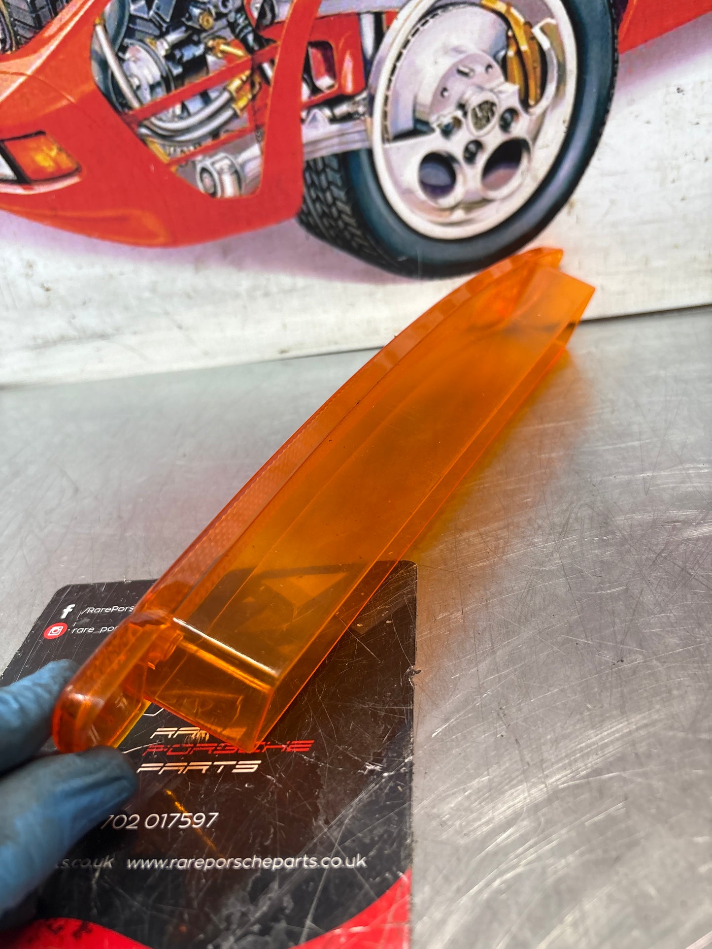 Porsche 944 S2 / Turbo left hand indicator lens Bosch 95163116101 new