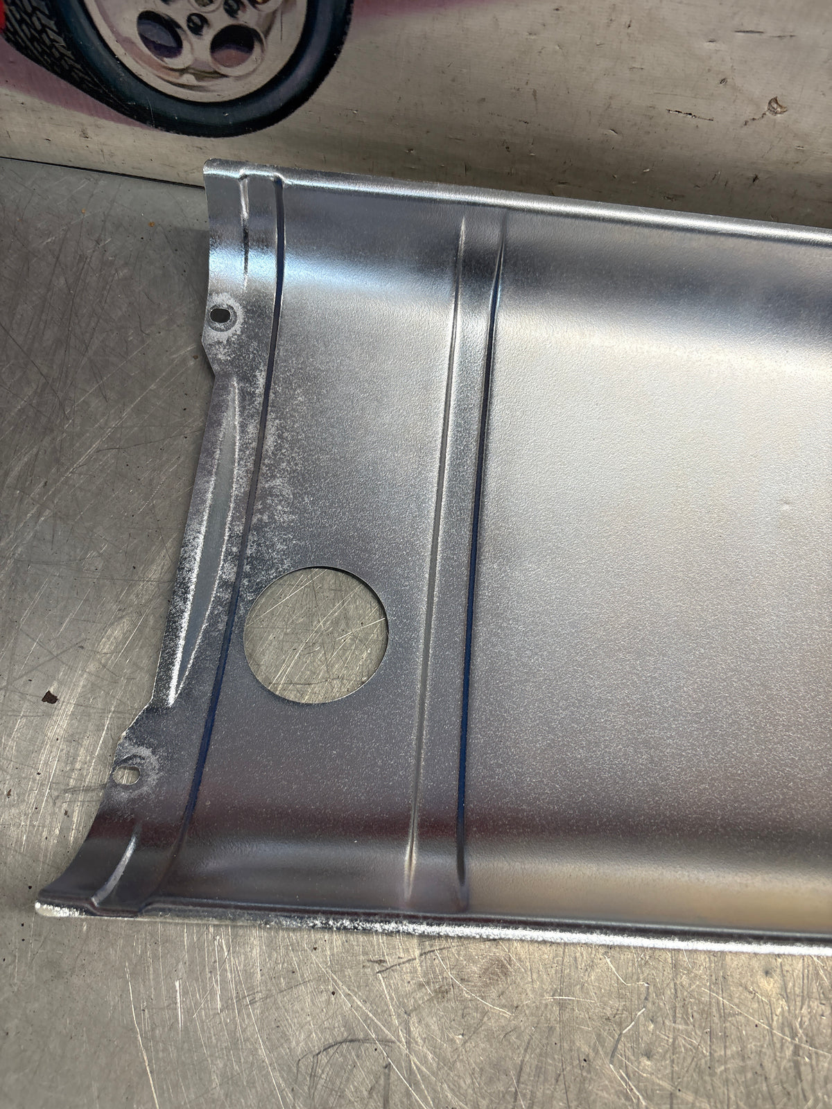 Porsche 928 heat protection plate, 92850449101, refurbished
