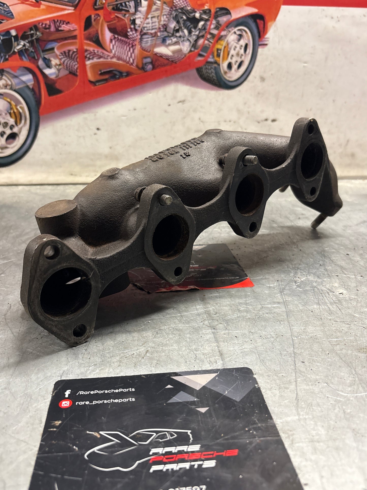 Porsche 924 Turbo exhaust manifold, used 9311115940R
