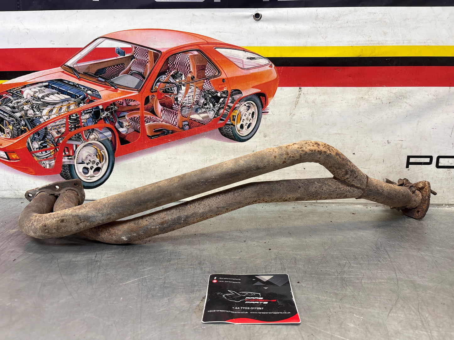 Porsche 924 exhaust pipe, used LHD only! 477253101H