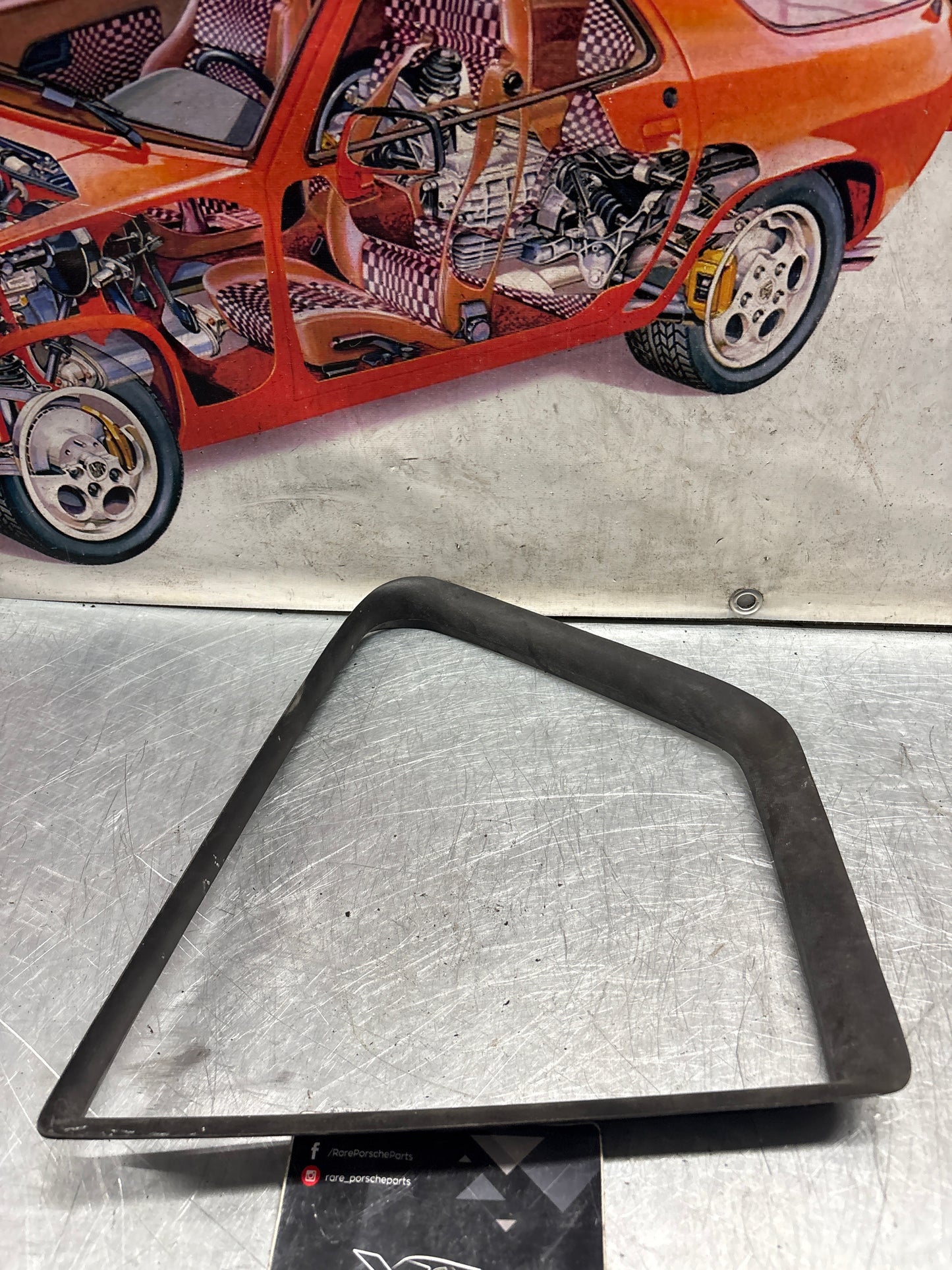 Porsche 968 rear left quarter window seal, used 94455553500