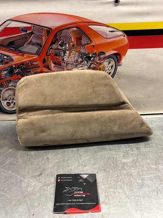 Porsche 928 rear left seat cushion, grey beige , carpeted, used 92852205951