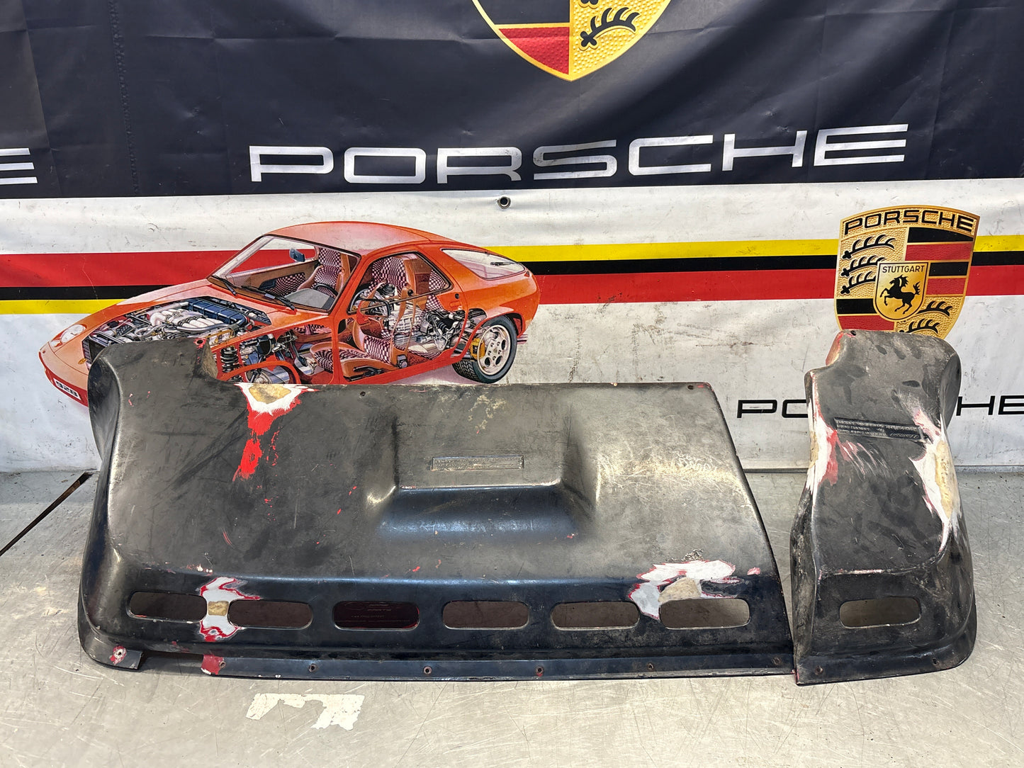 Porsche 924 Zender spoiler set, used