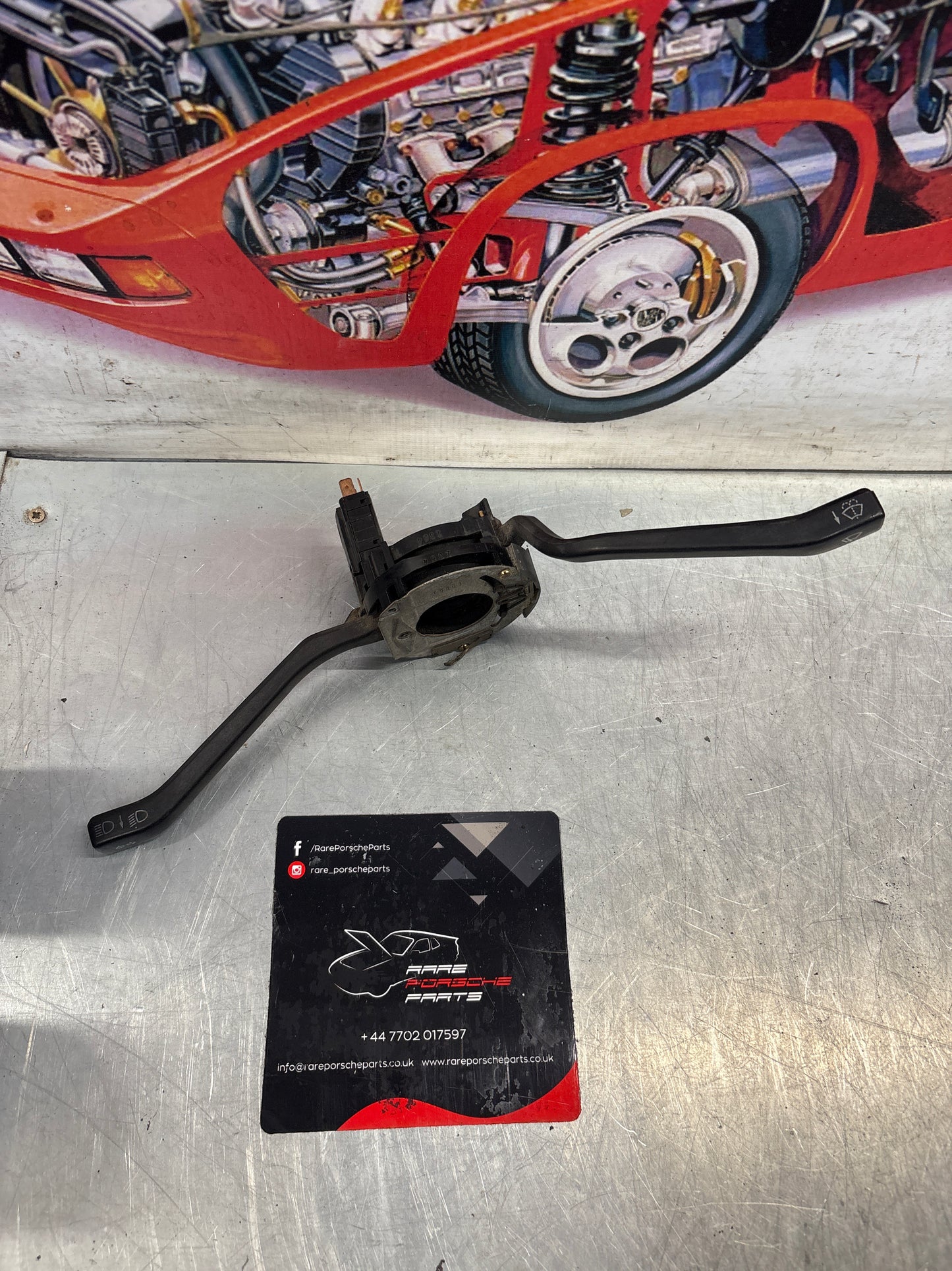 Porsche 924/944 black indicator / wiper stalk. 477953901 / 477953902 / 477953505 used