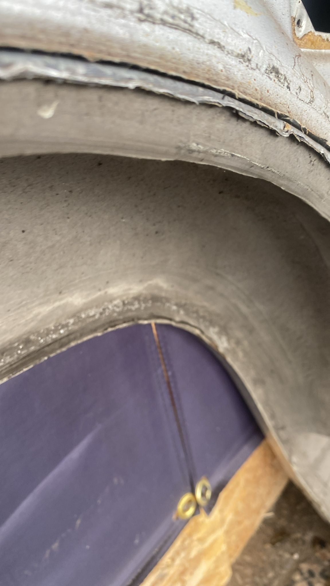 Porsche 924 left sill / fender section, 477809601B cut