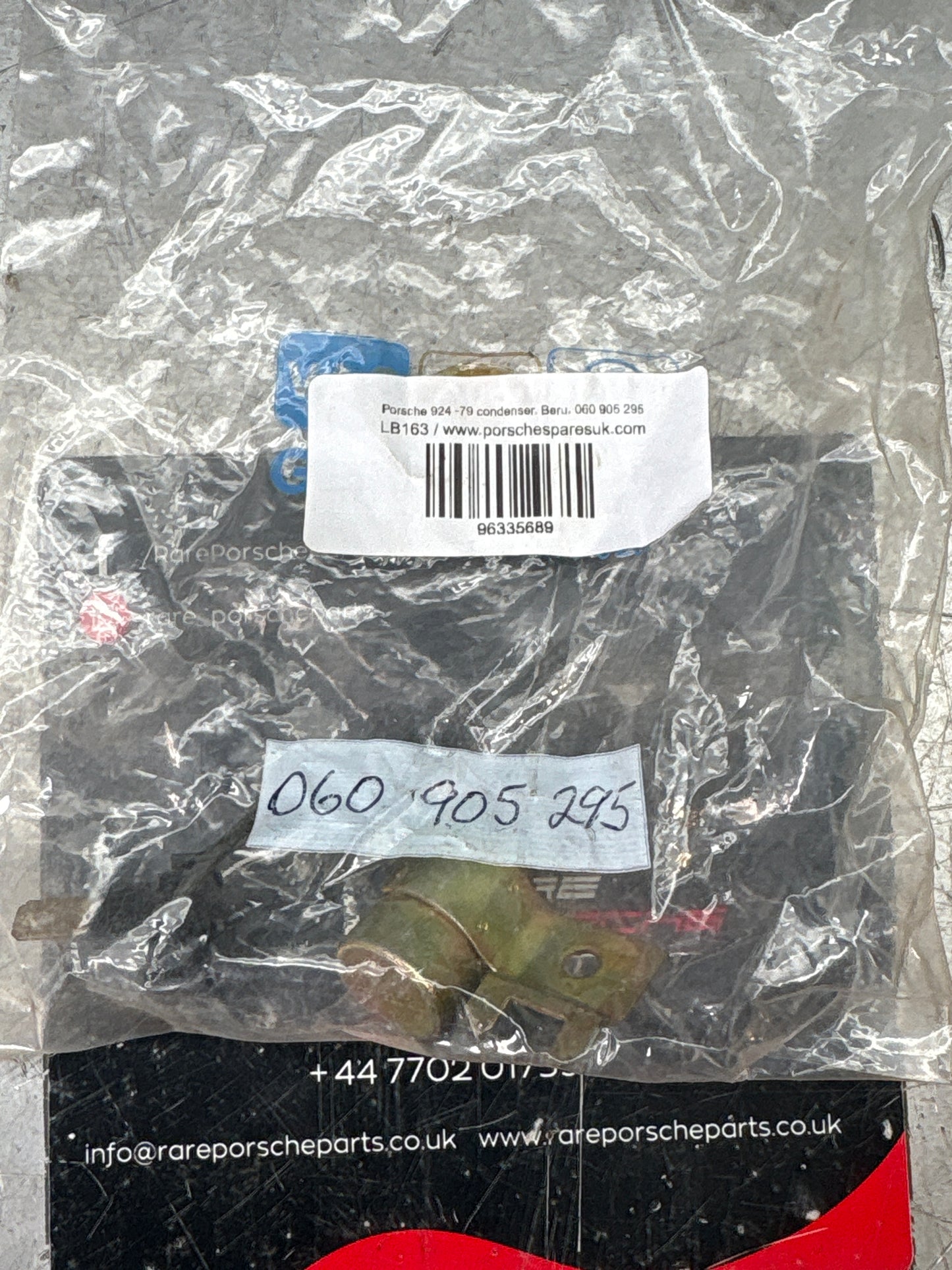 Porsche 924 -79 Beru ignition distributor condenser, used 060905295