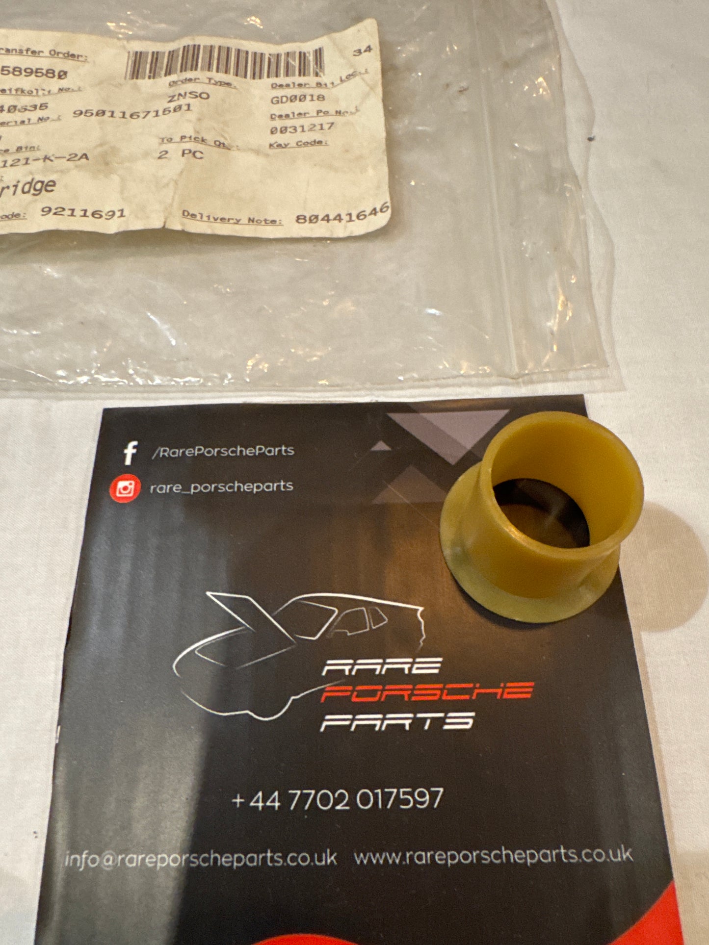 Porsche 964 993 996 997 bush 95011671501 NOS