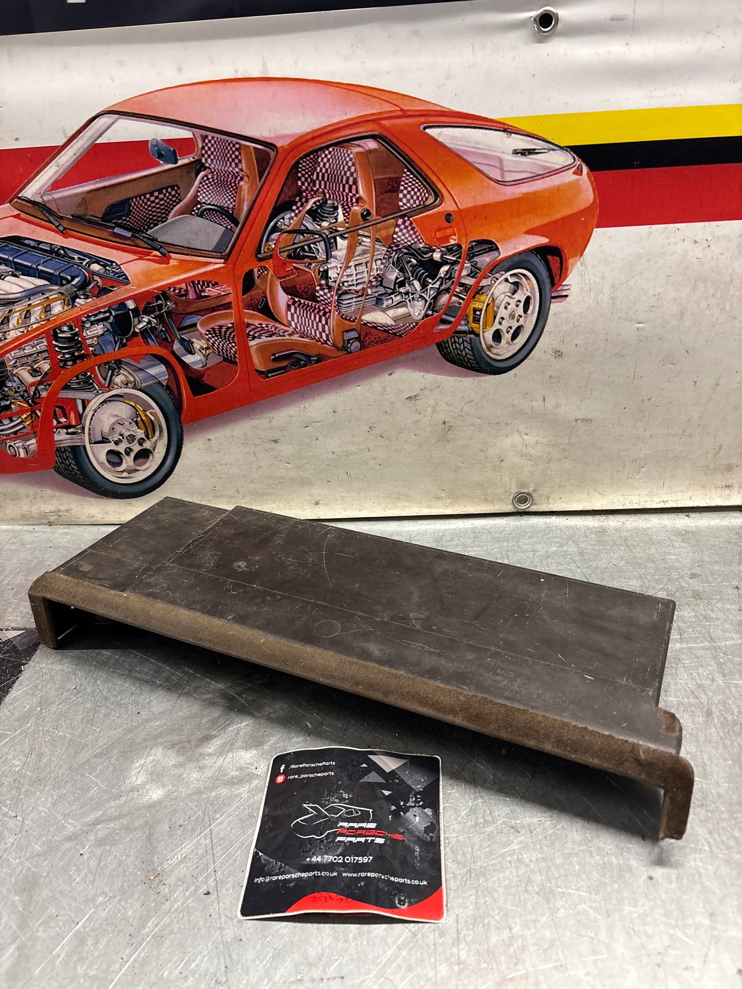 Porsche 924 944 under glove box shelf, brown 477857836A LHD only, for spares or repair