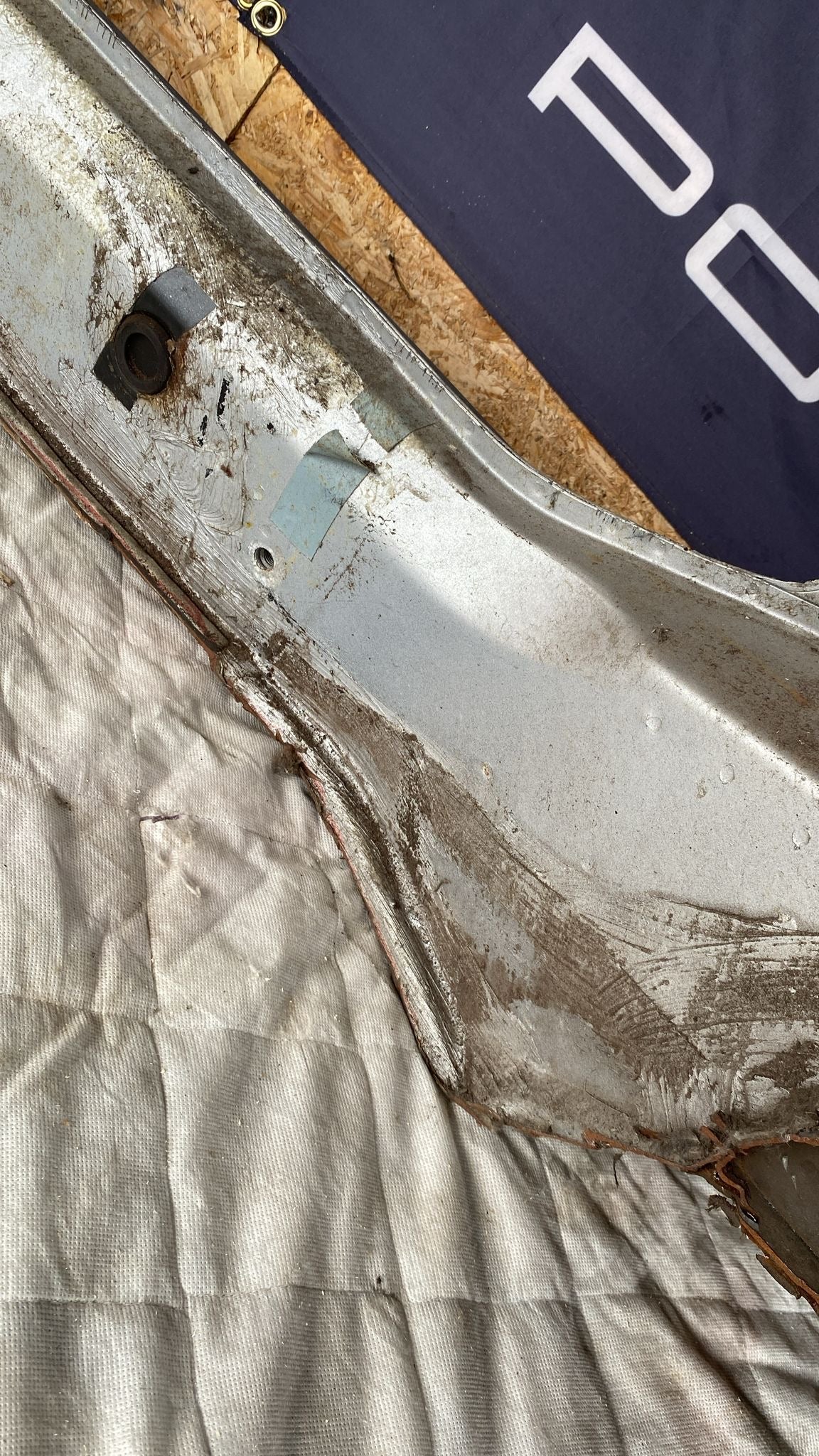 Porsche 924 Right Sill section, 477809848B cut