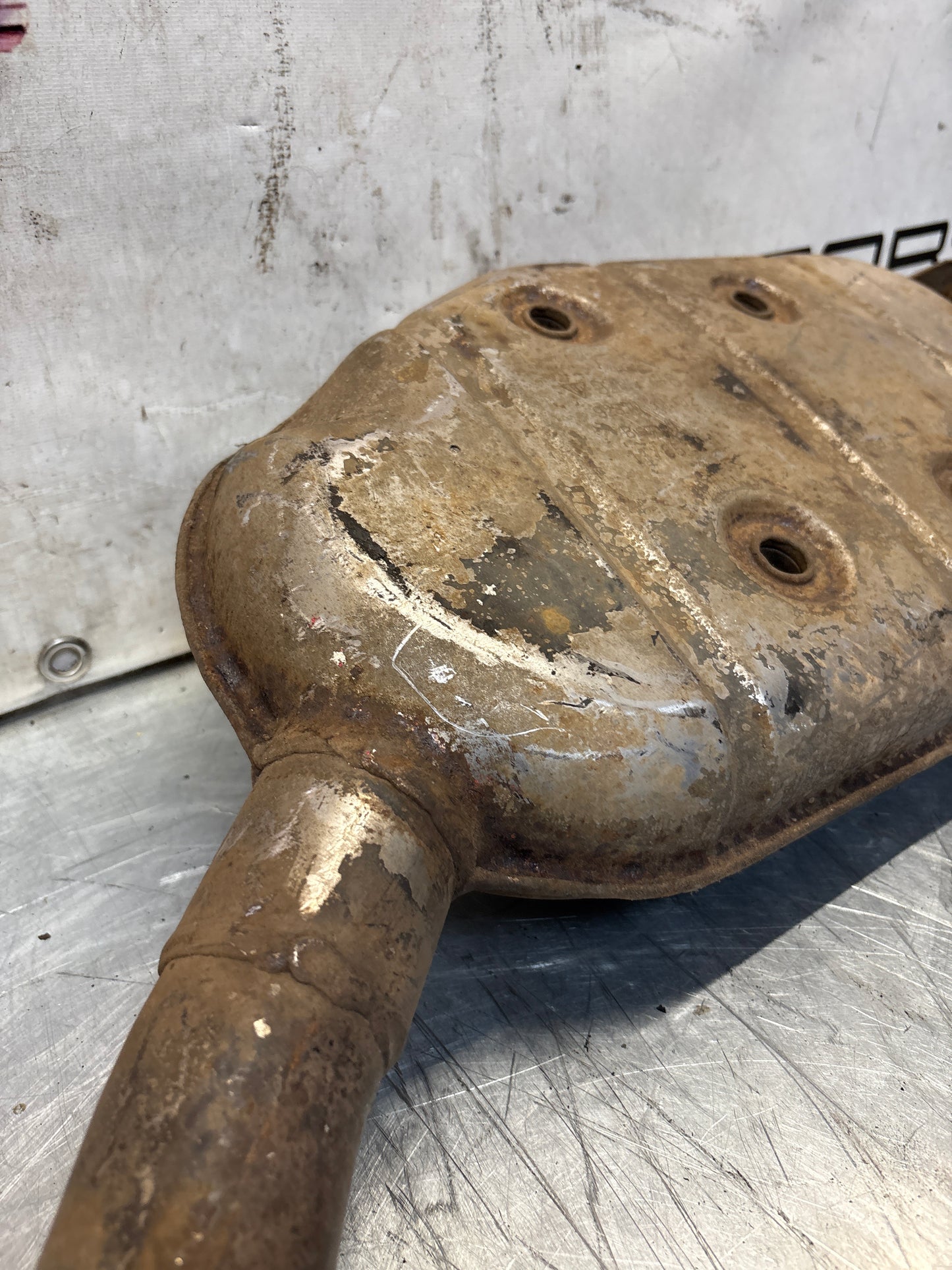 Porsche 928 Left side silencer, used 92811109302