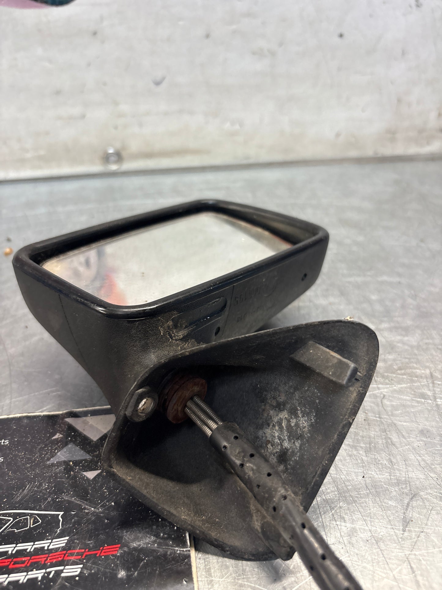 Porsche 924 early right side mirror, for spares or repair