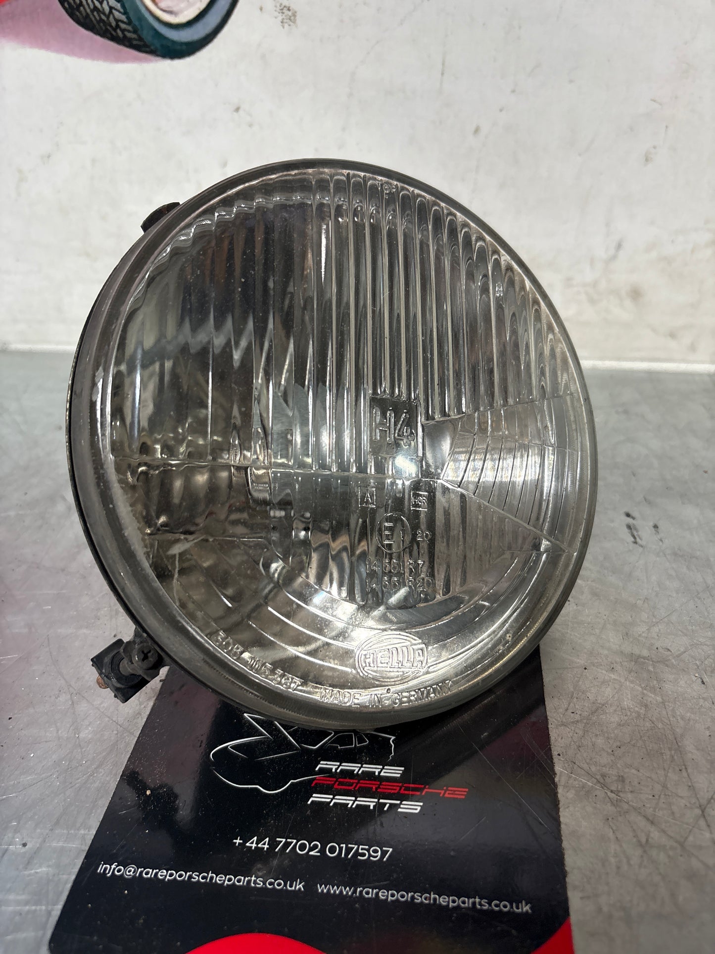 Porsche 924 / 944 Hella H4 LHD headlight, used 477941771 / 305115367