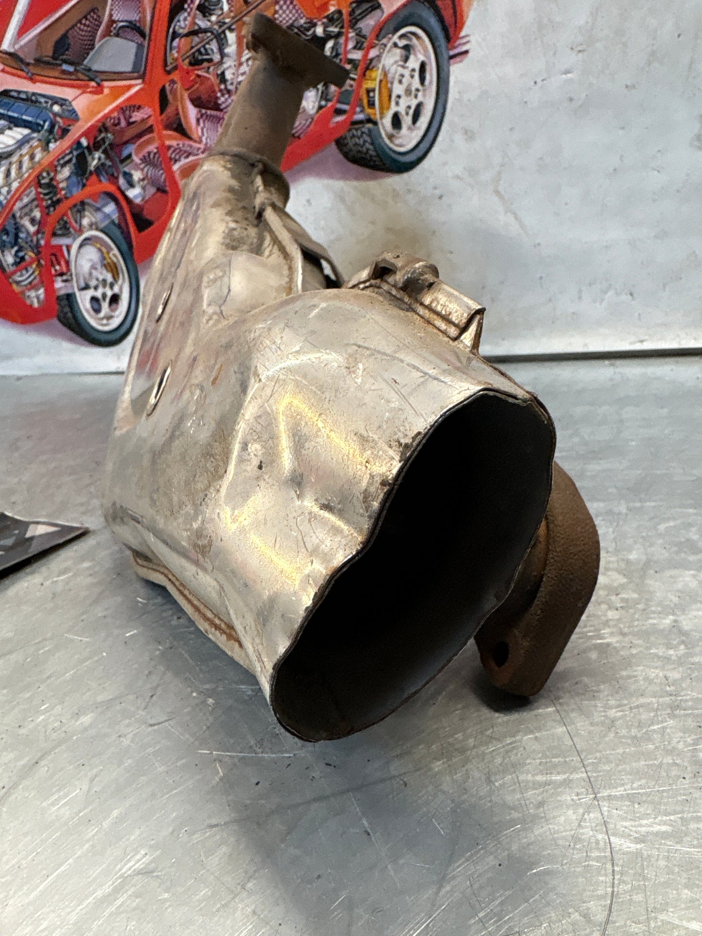 Porsche 911 964 right heat exchanger, used 96421104004
