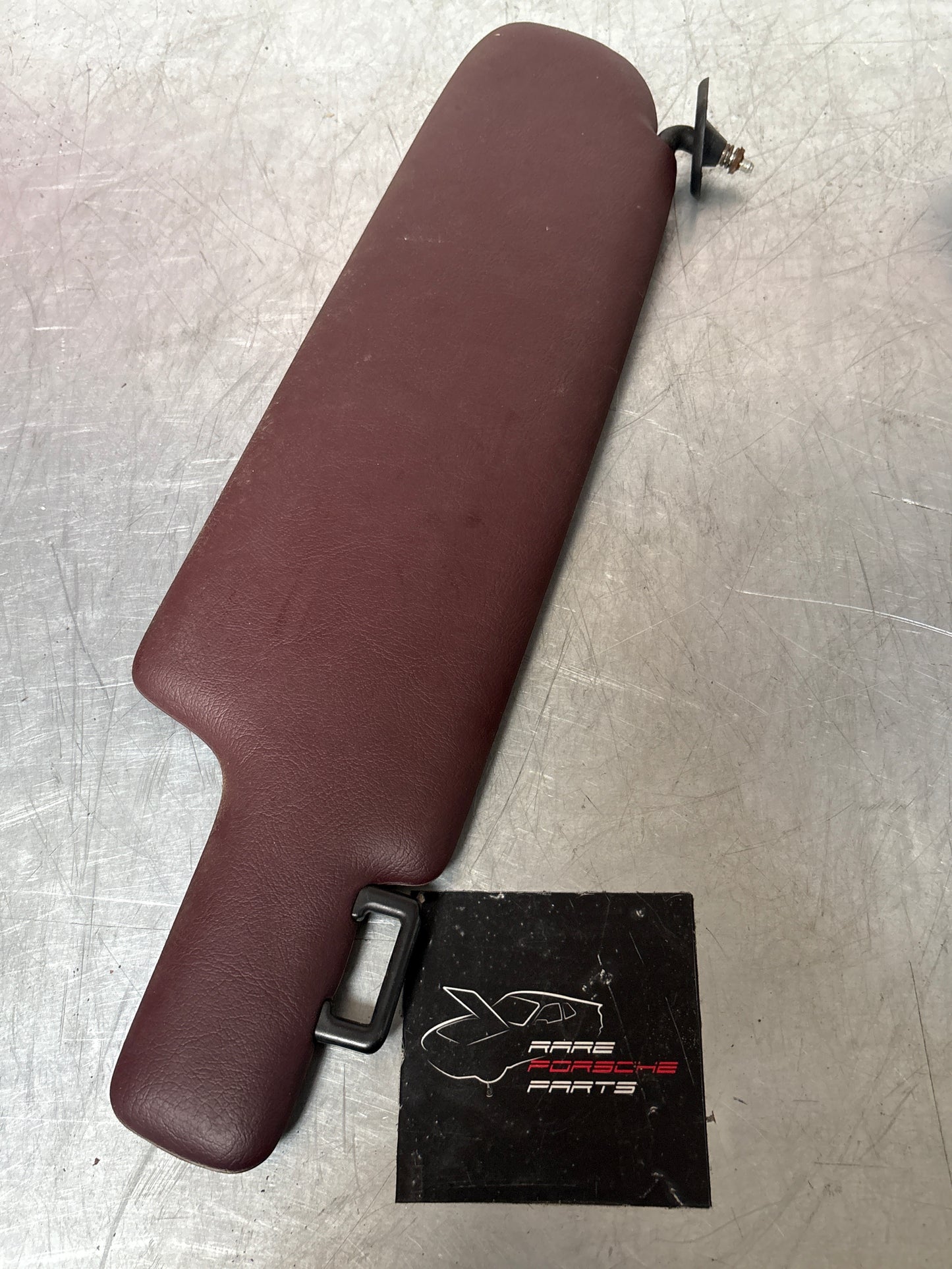 Porsche 928 burgundy sun visor, used right 92873123802