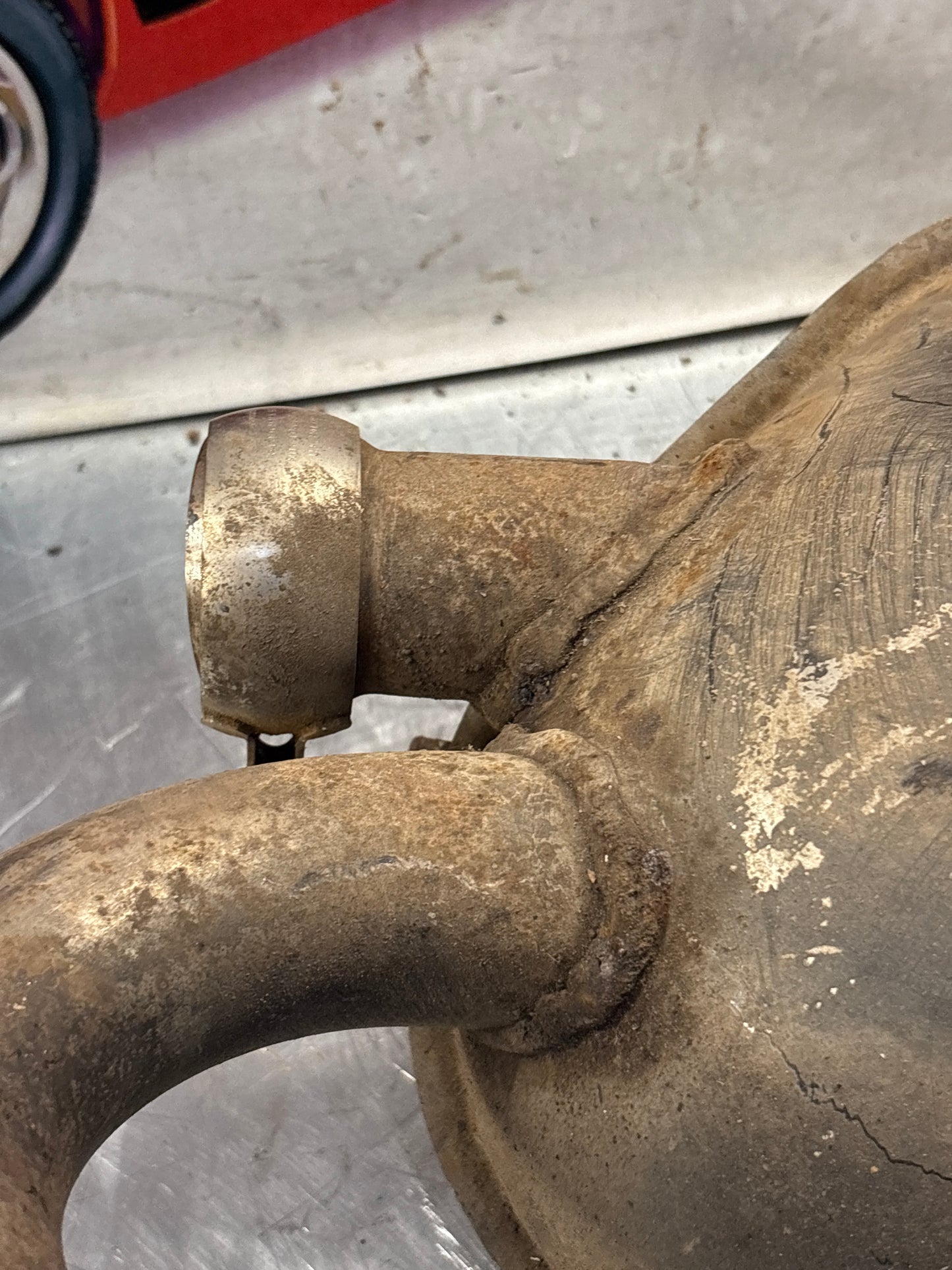 Porsche 928 exhaust final silencer, used 92811104400