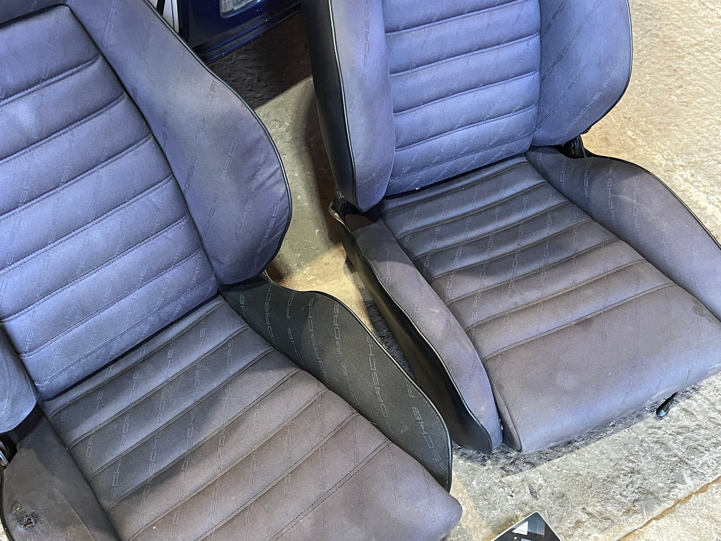 Porsche 924 / early 944 pair of Recaro sport seats, early type, used front seats only