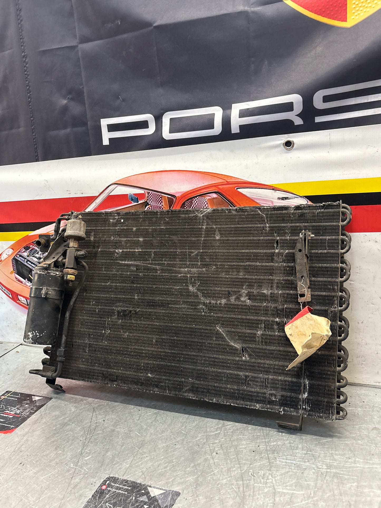 Porsche 928 AC Condenser, used 92857314303