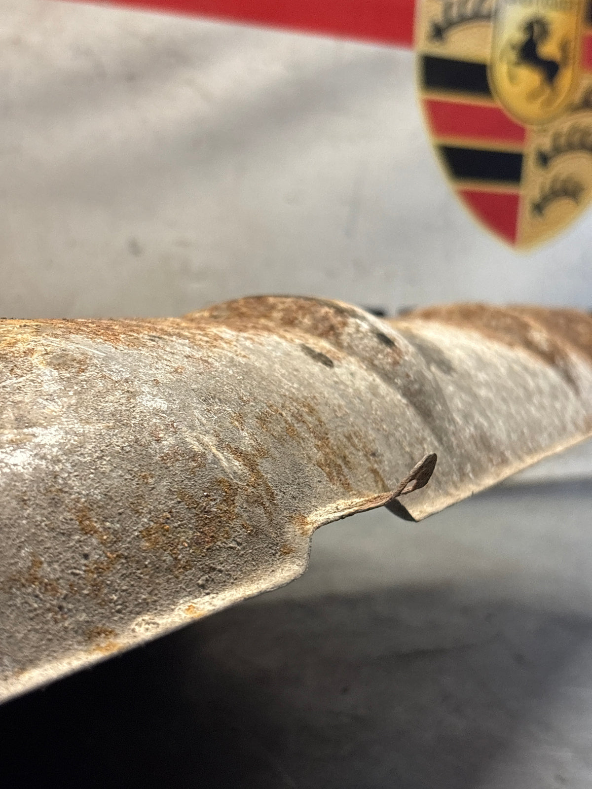 Porsche 928 heat protection plate, later type 92850449101, used