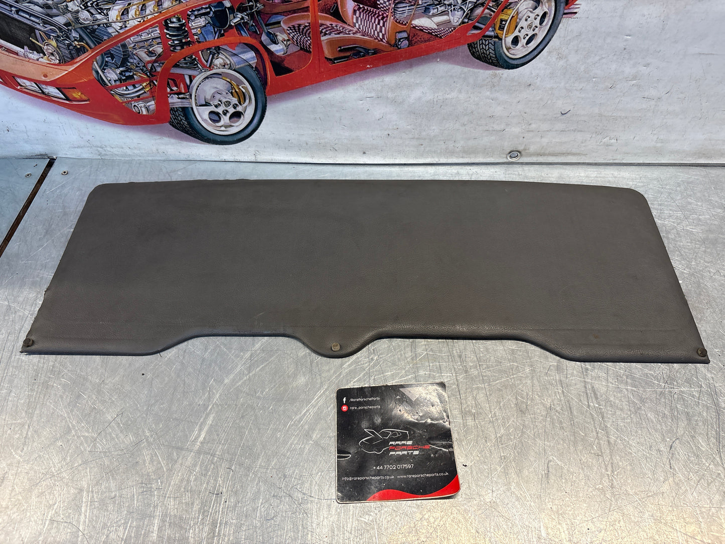 Porsche 928 sun roof headliner trim, greyish green, used 92856406950QC2