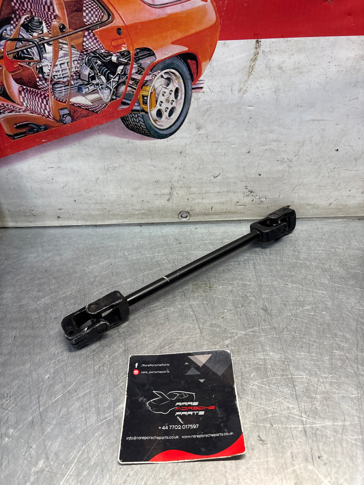 Porsche 924S / late 924 / 944 steering coloumn shaft, refurbished 94534702701