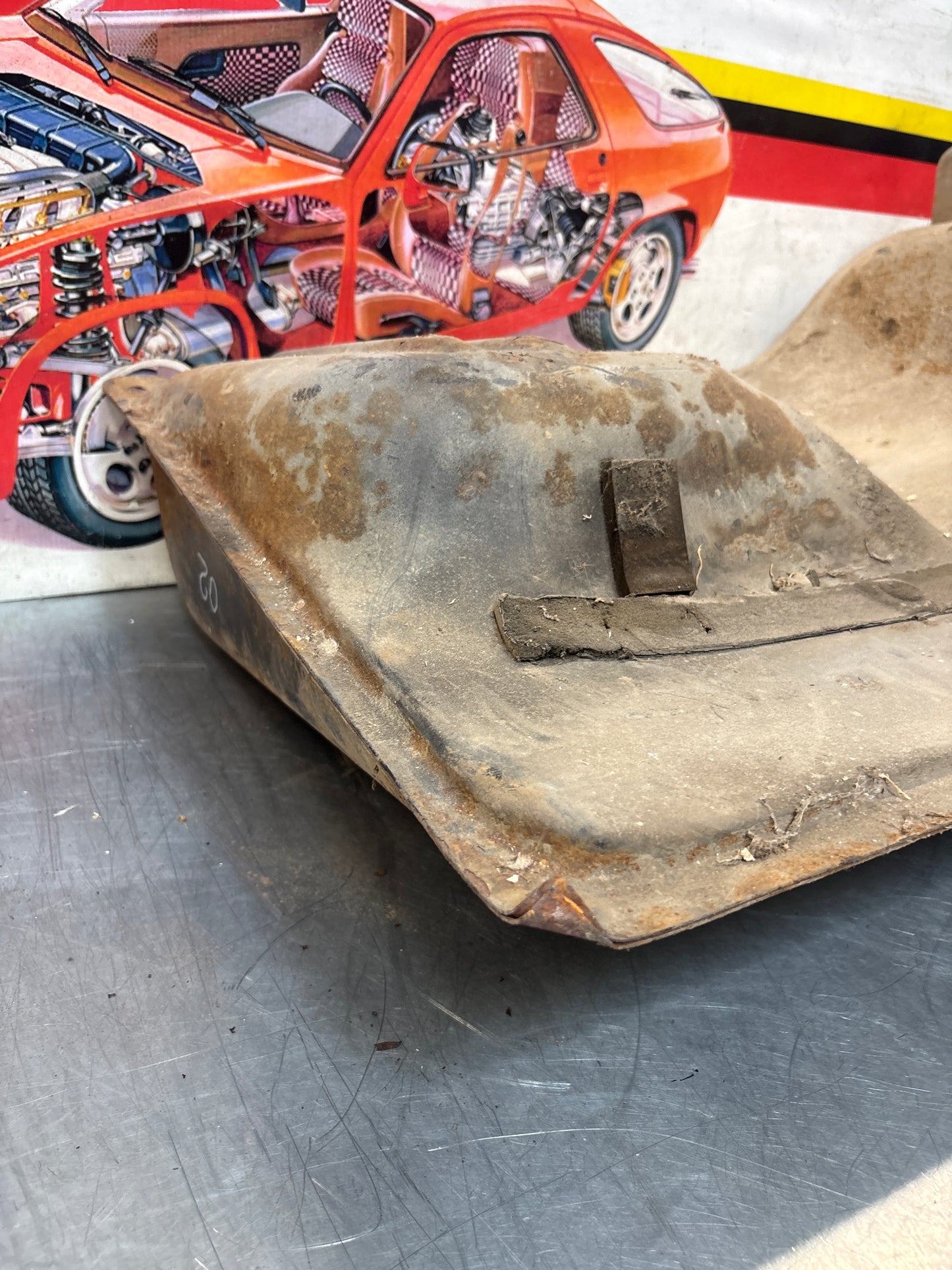 Porsche 924 944 metal fuel tank 477201021F used