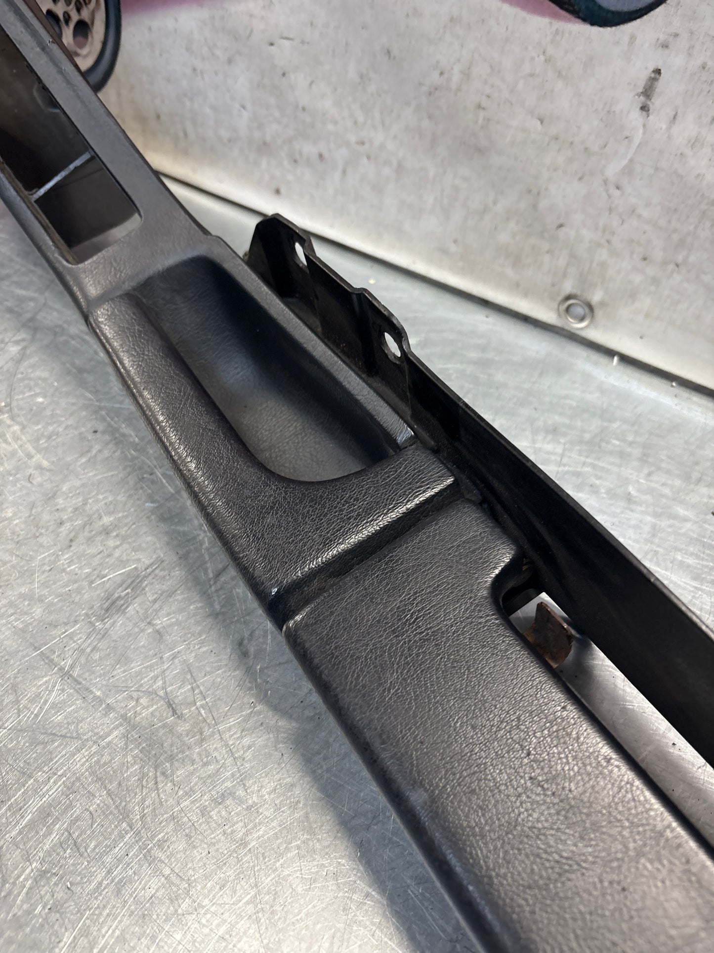 Porsche 928 black door armrest, right, off side, 92855510203, used