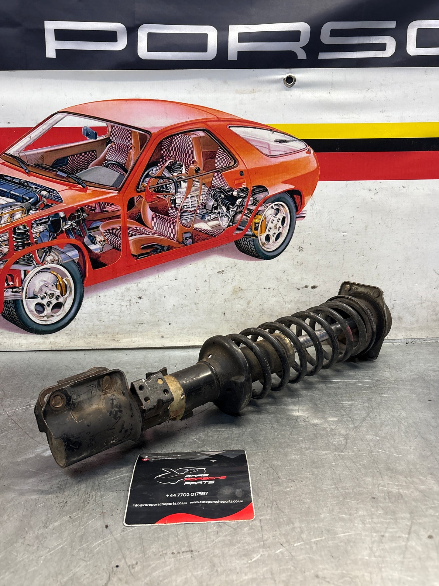 Porsche 944 S2 front shock absorber, used 95134303205