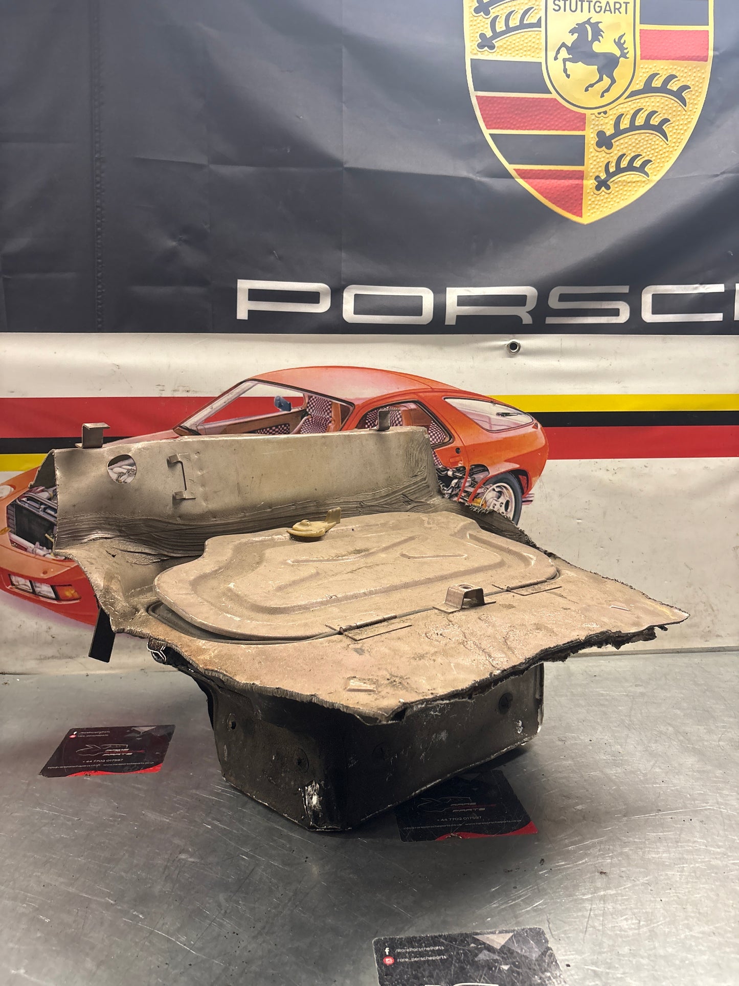 Porsche 928 Battery tray cut, 92850180502 used