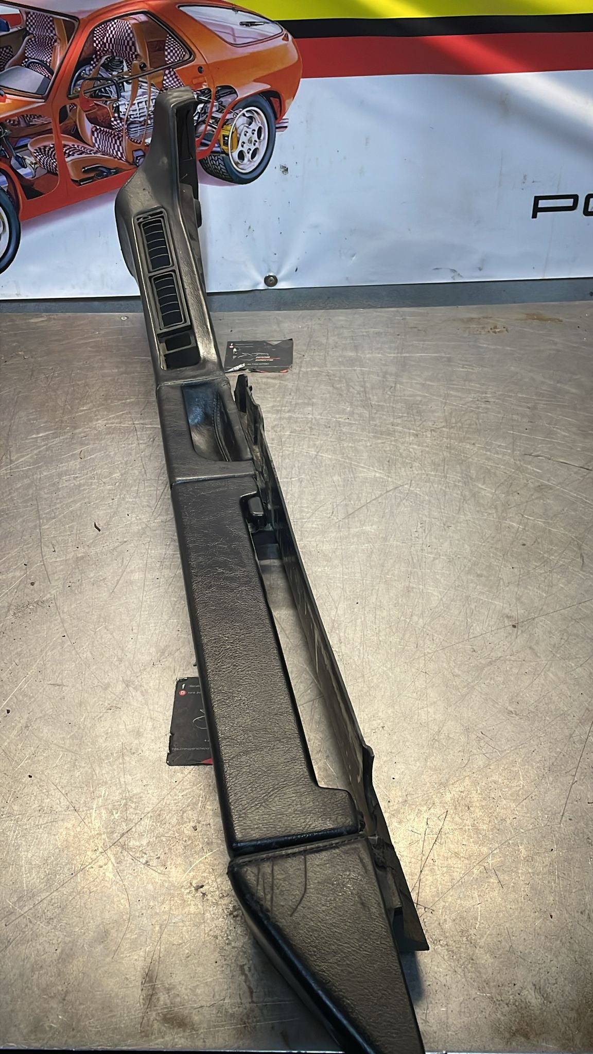 Porsche 928 black door armrest, right, off side, 92855510203, used