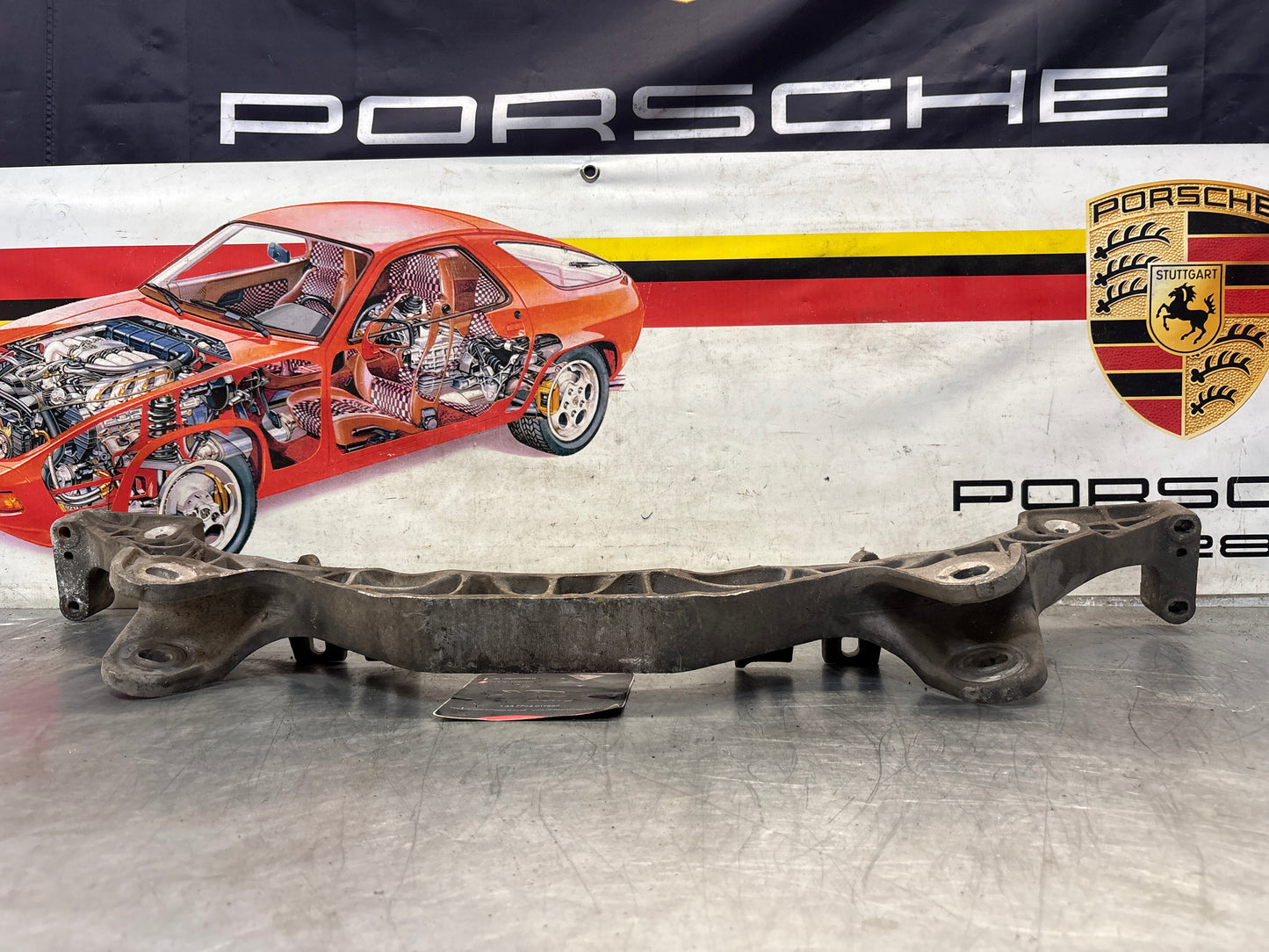 Porsche 928 rear gearbox subframe, used 92833113113