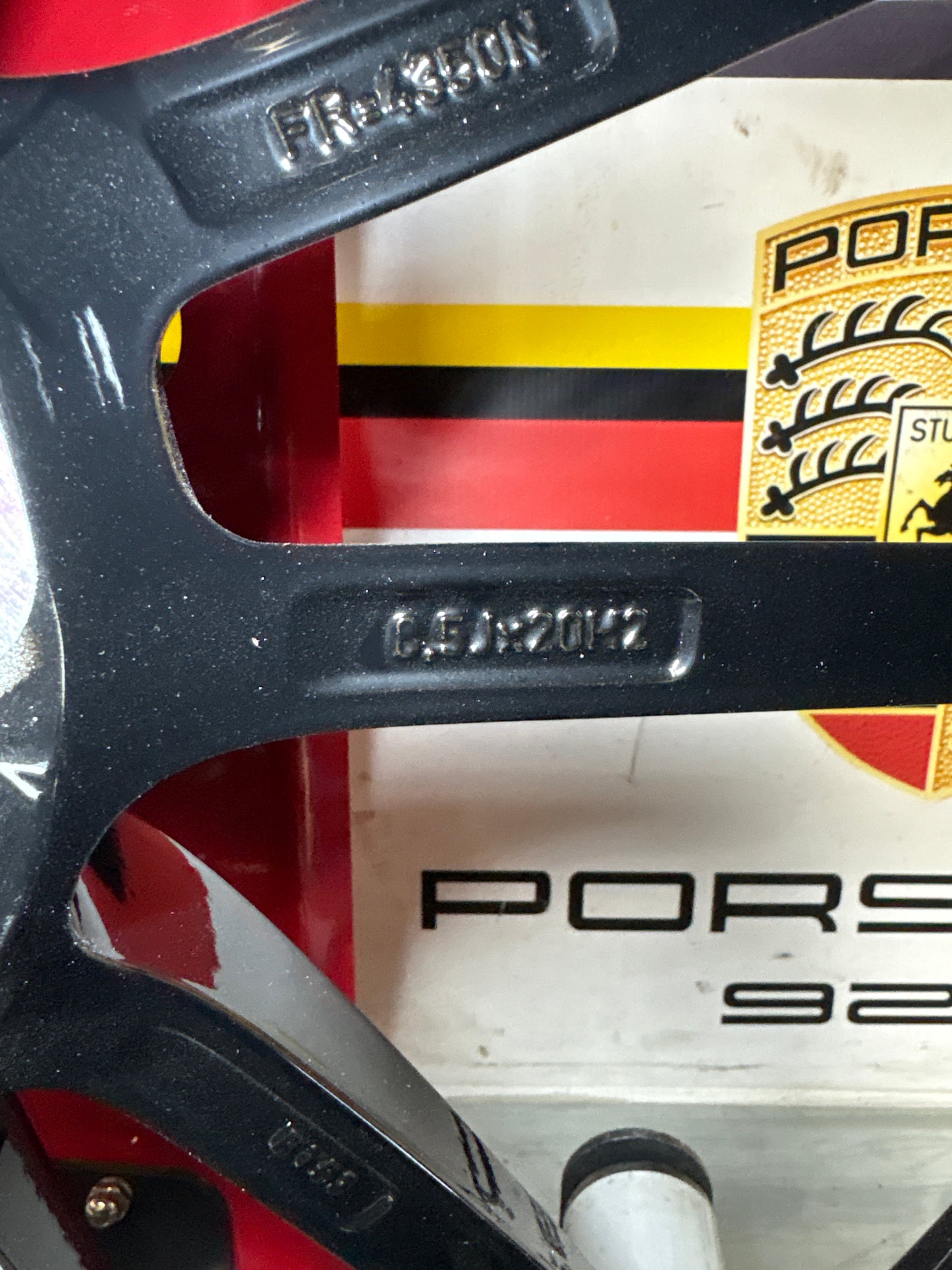 Porsche 992 911 8.5Jx20” Alloy wheel, ET53, 992601025H, very nice condition, used