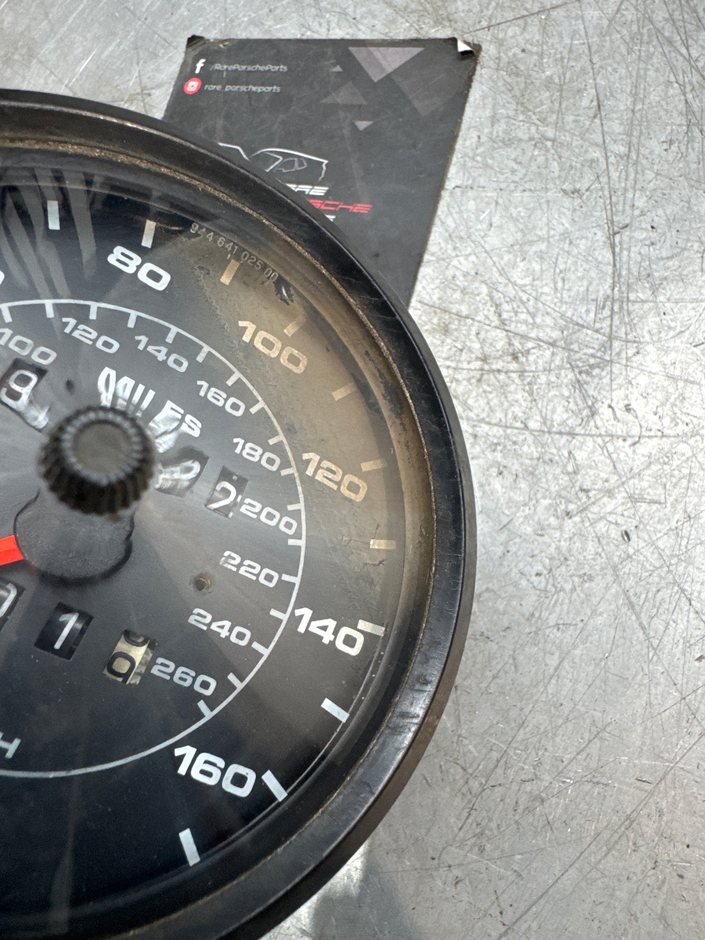 Porsche 924 speedometer 94464102500 spares or repair 96732 MILES