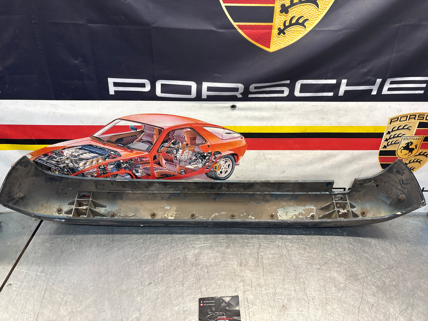 Porsche 924/924S rear bumper, used 477807313