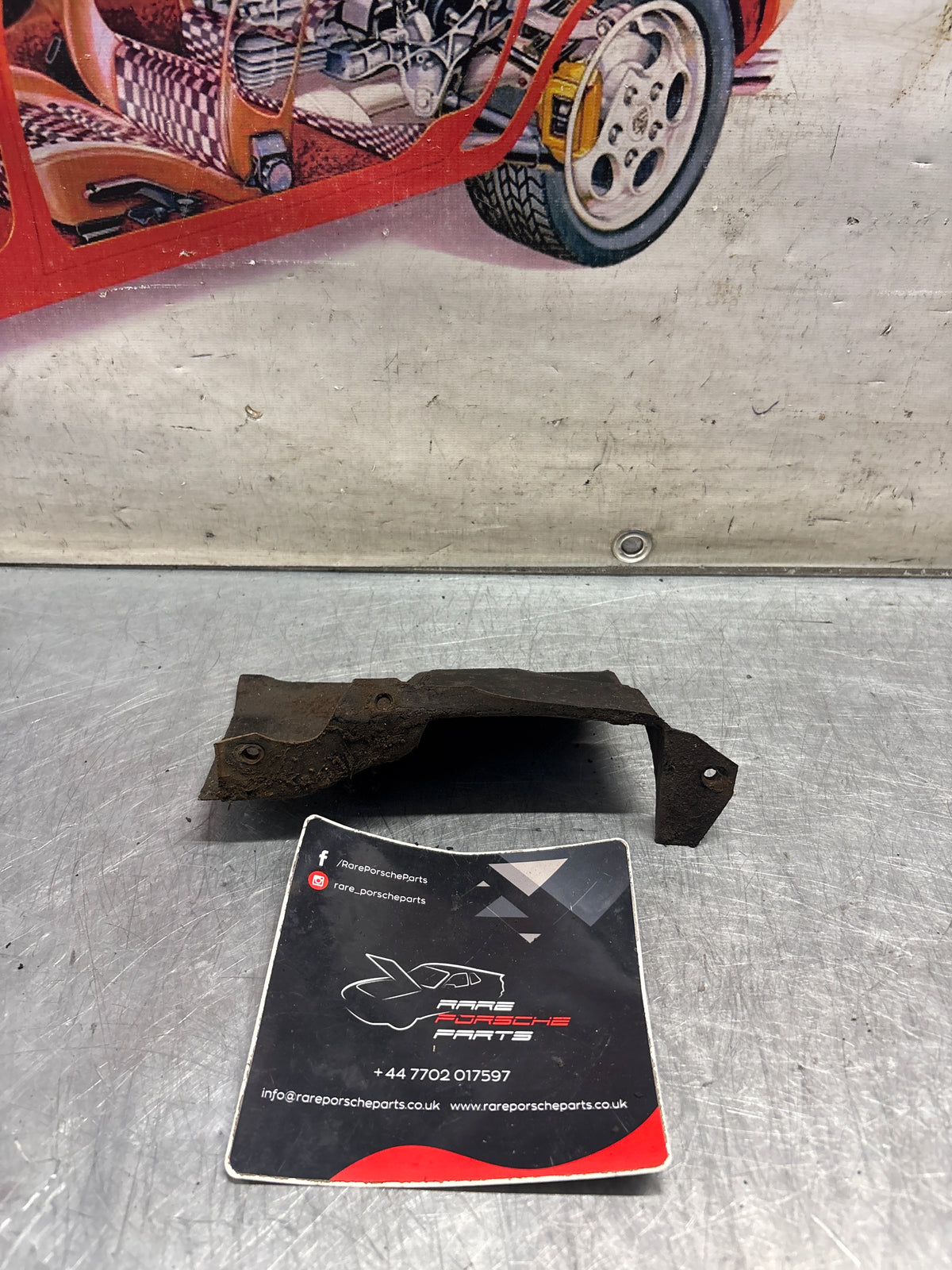 Porsche 914 air duct plate, used 022119362