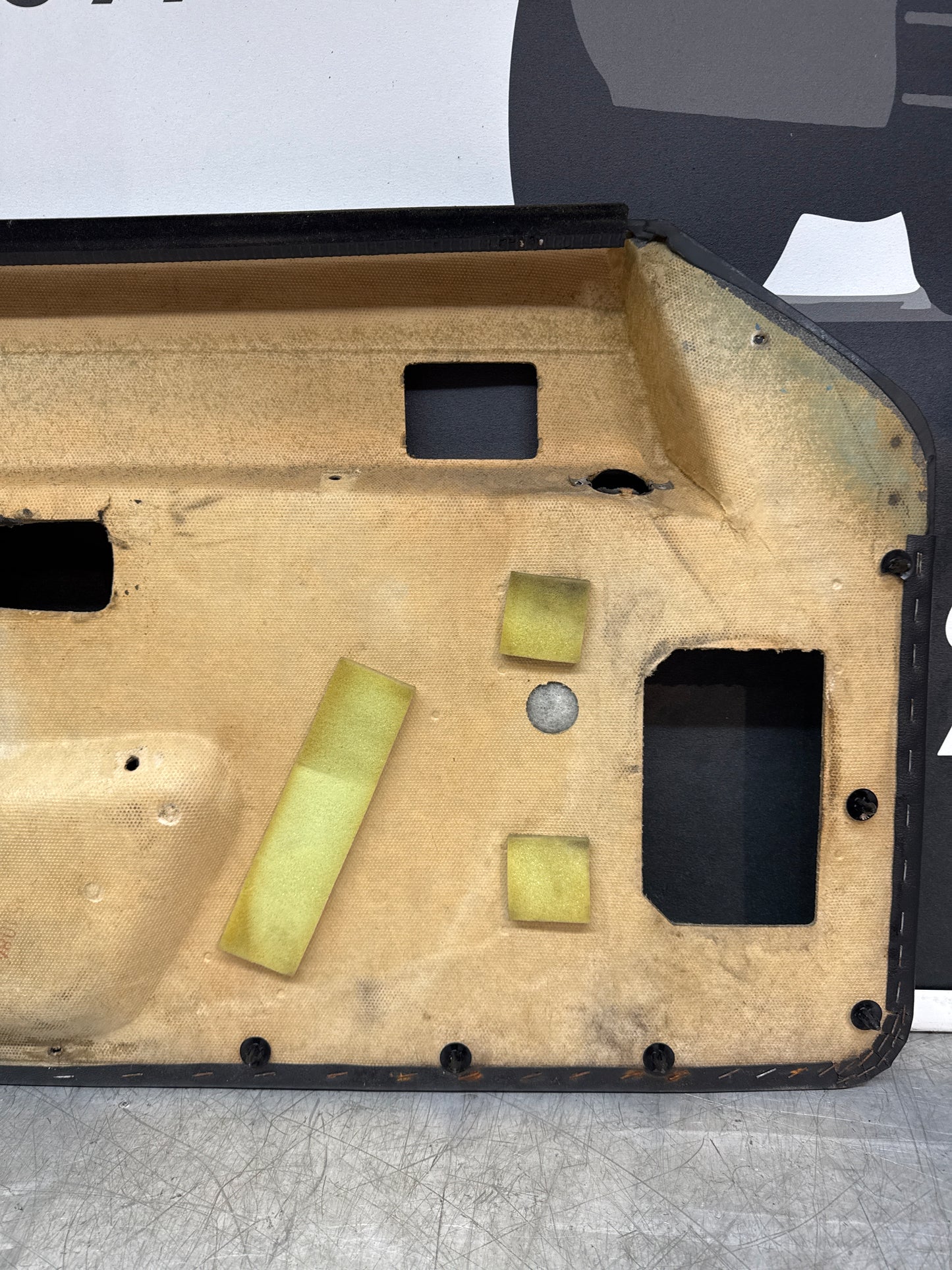 Porsche 924/ 924S/ Early 944  Door cards Pair, Black. Used. 478867011 / 478867012