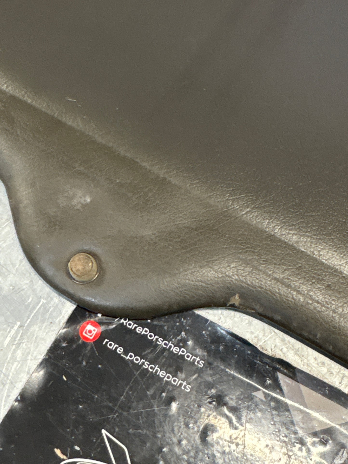 Porsche 928 sun roof headliner trim, greyish green, used 92856406950QC2