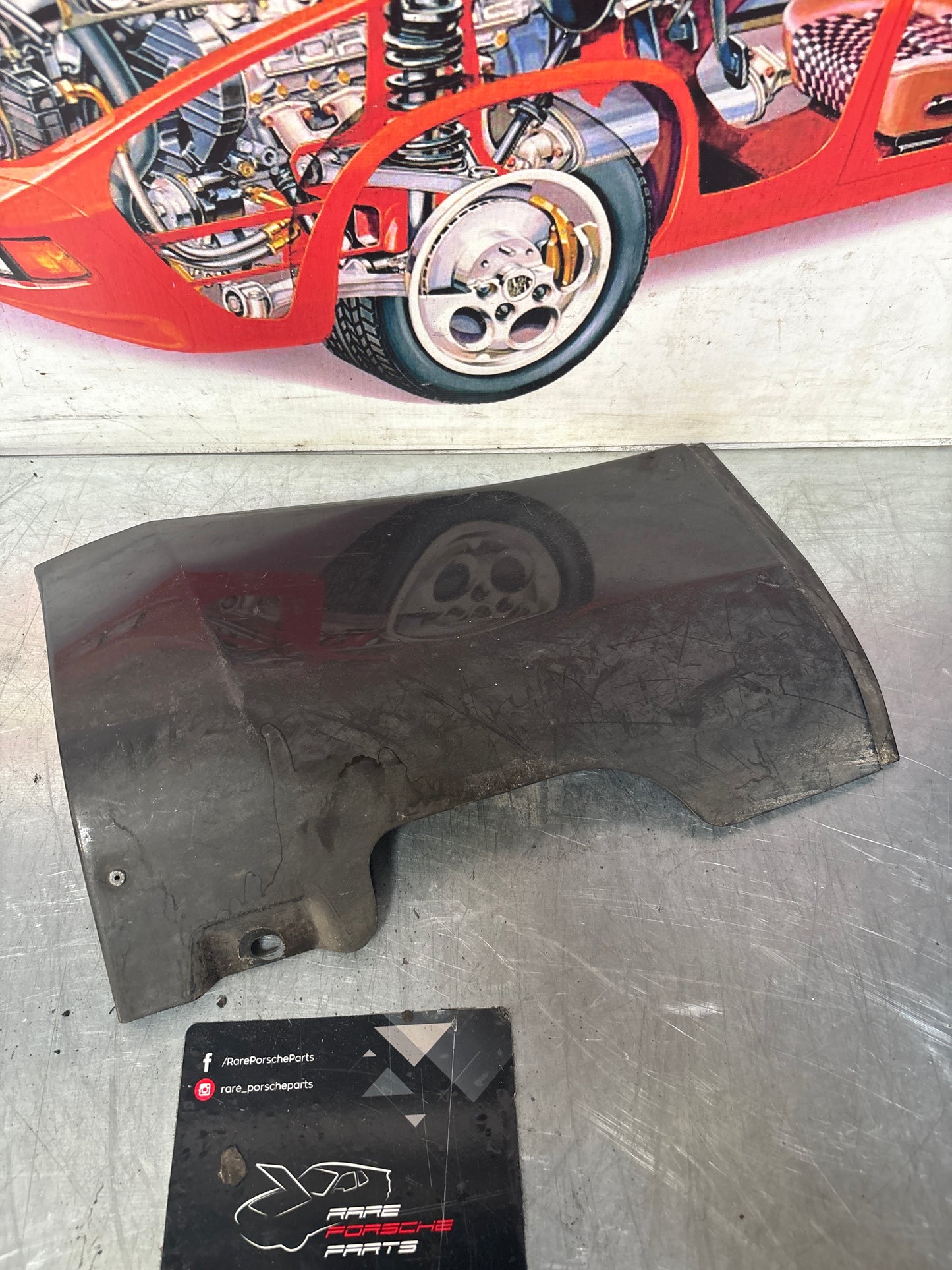 Porsche 968 left sill cover, used 94455917100