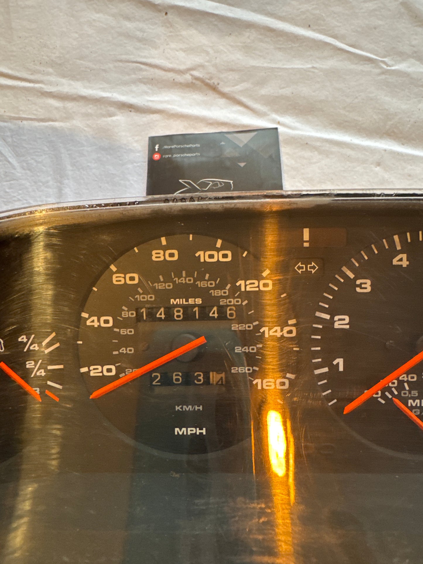 Porsche 944 cruscotto orologio tachimetro chiesuola 94564131106 86-89, usato