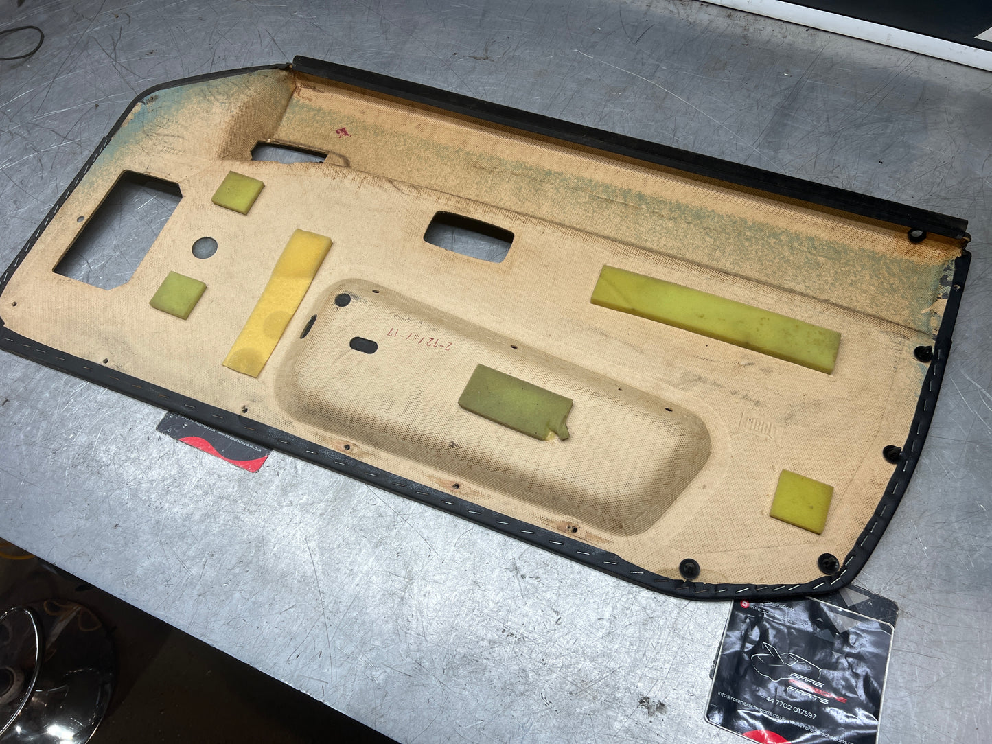 Porsche 944 left blue door card for late cars from 85.5 944555017