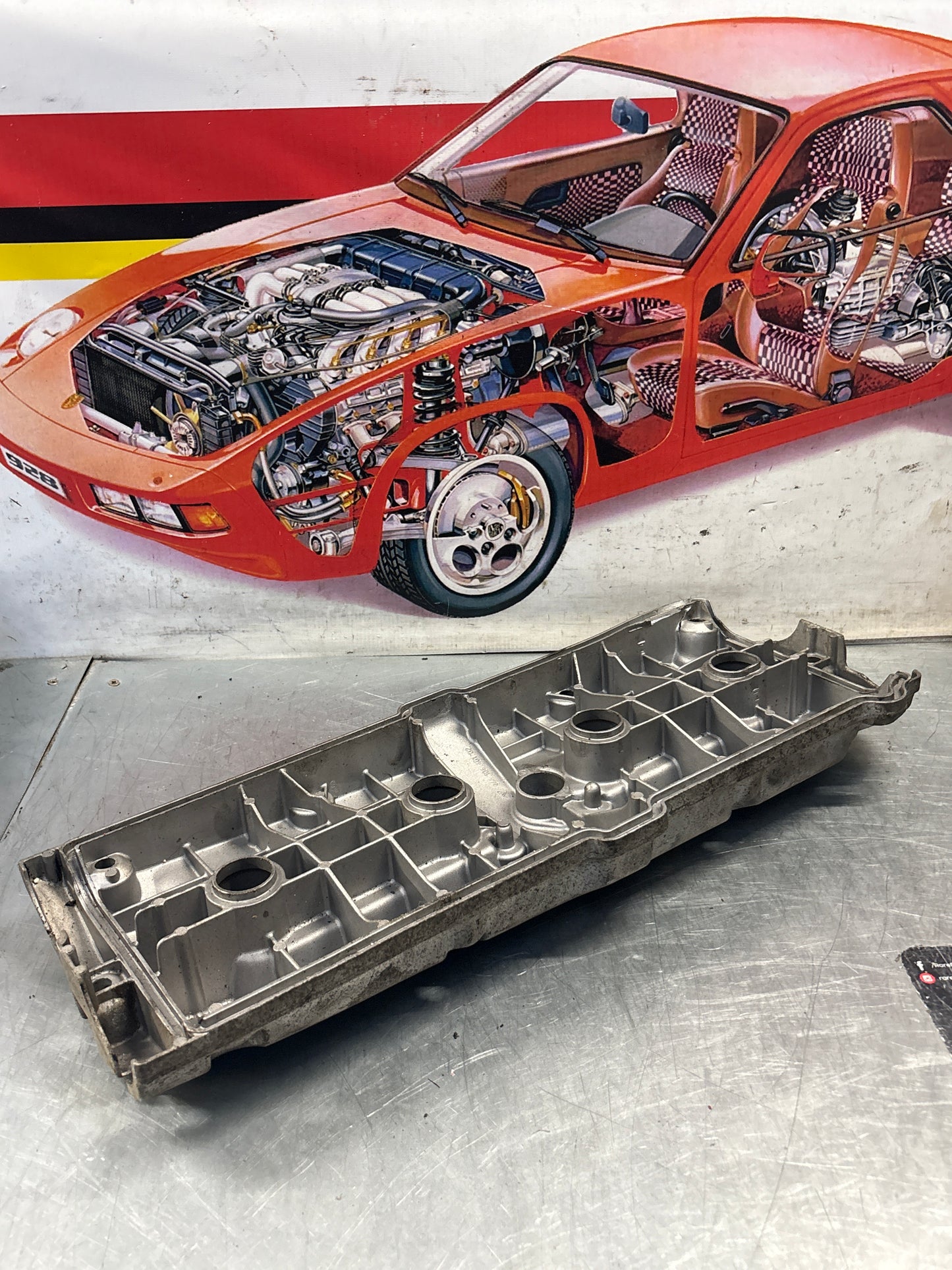 Porsche 968 cylinder head cover, used 94410446102