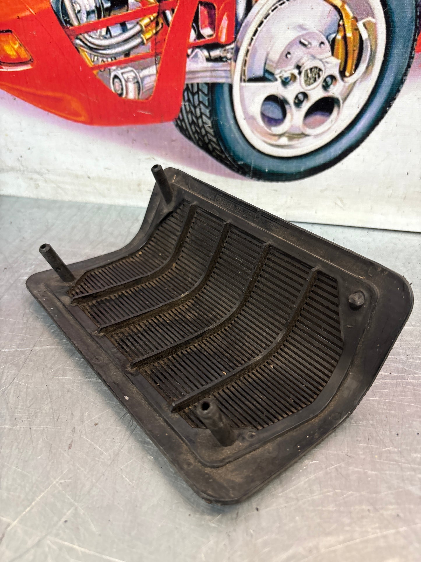 Porsche 924 944 square dash centre speaker grill cover. Black. 477857187, for spares or repair
