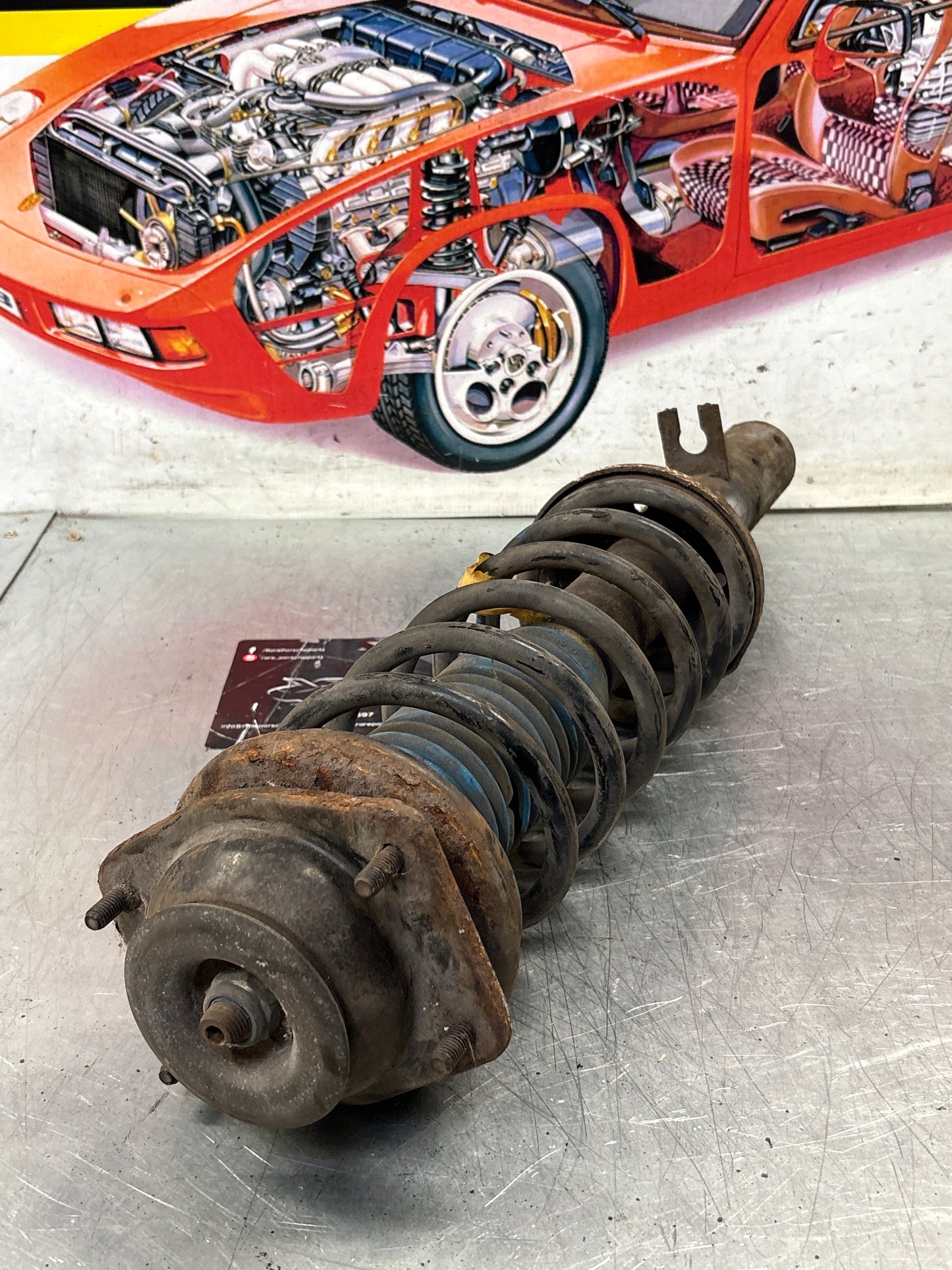 Porsche 924 Front shock absorber, used 477412032F