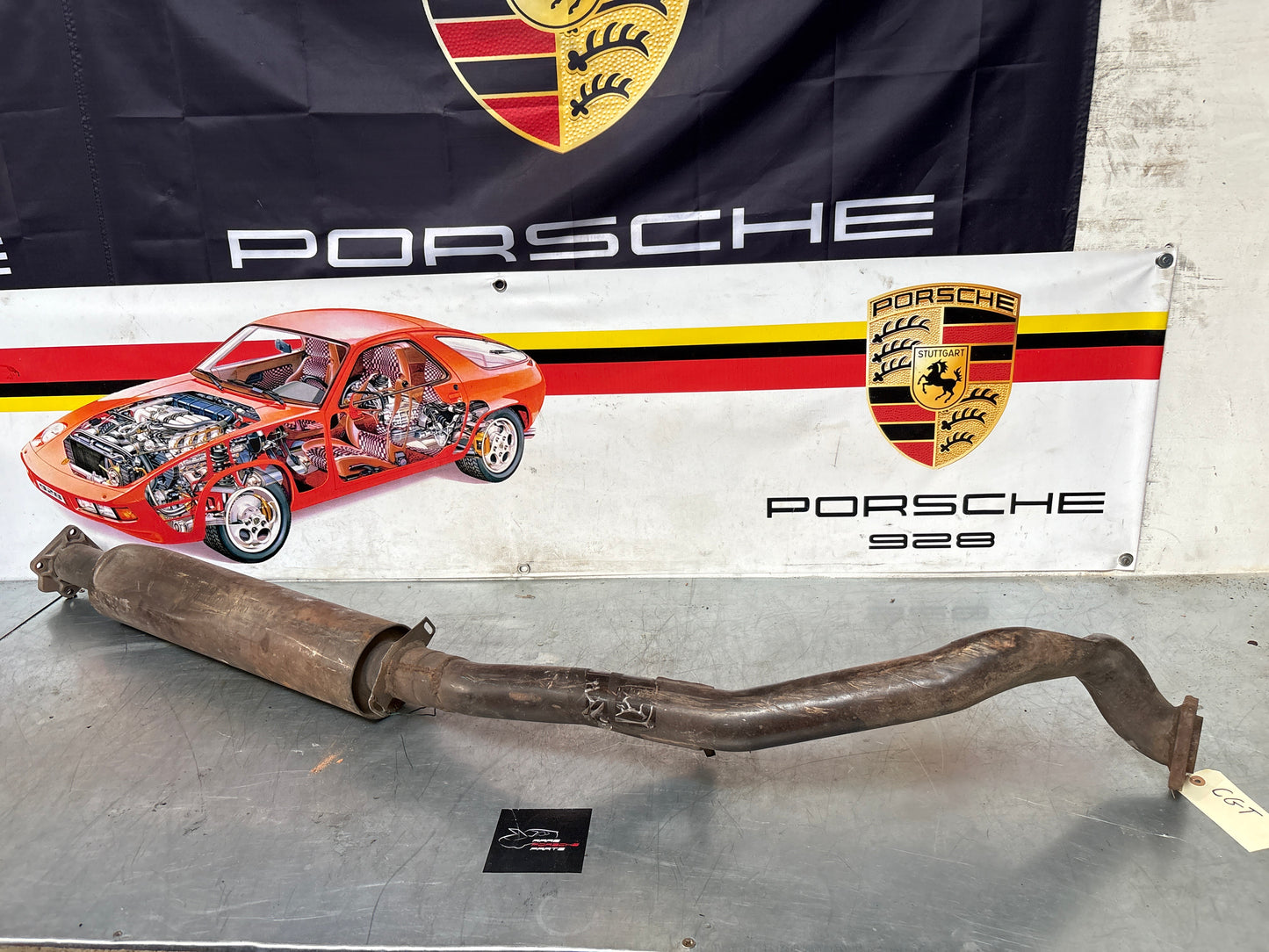 Porsche 924 Turbo / Carrera GT Down Pipe, middle section, used 93111105103