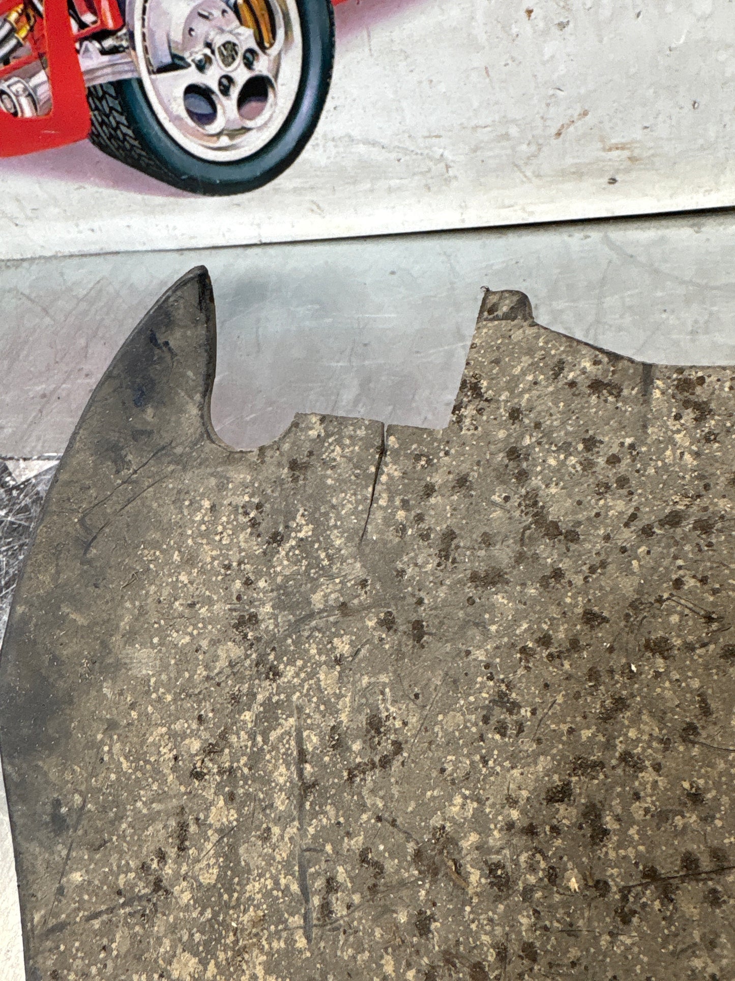 Porsche 928 rear right fender wheel cover, used 92850430402