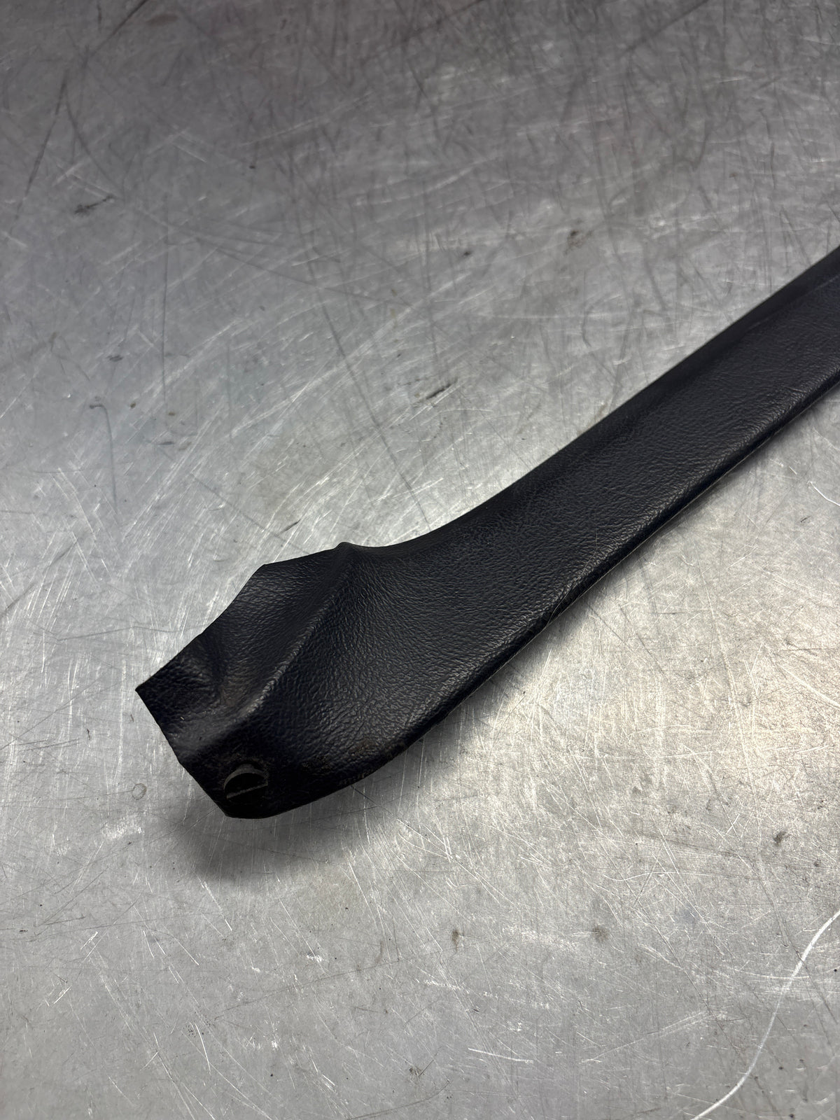 Porsche 928 tailgate trim, left, near side, marine blue, 92855503702, used