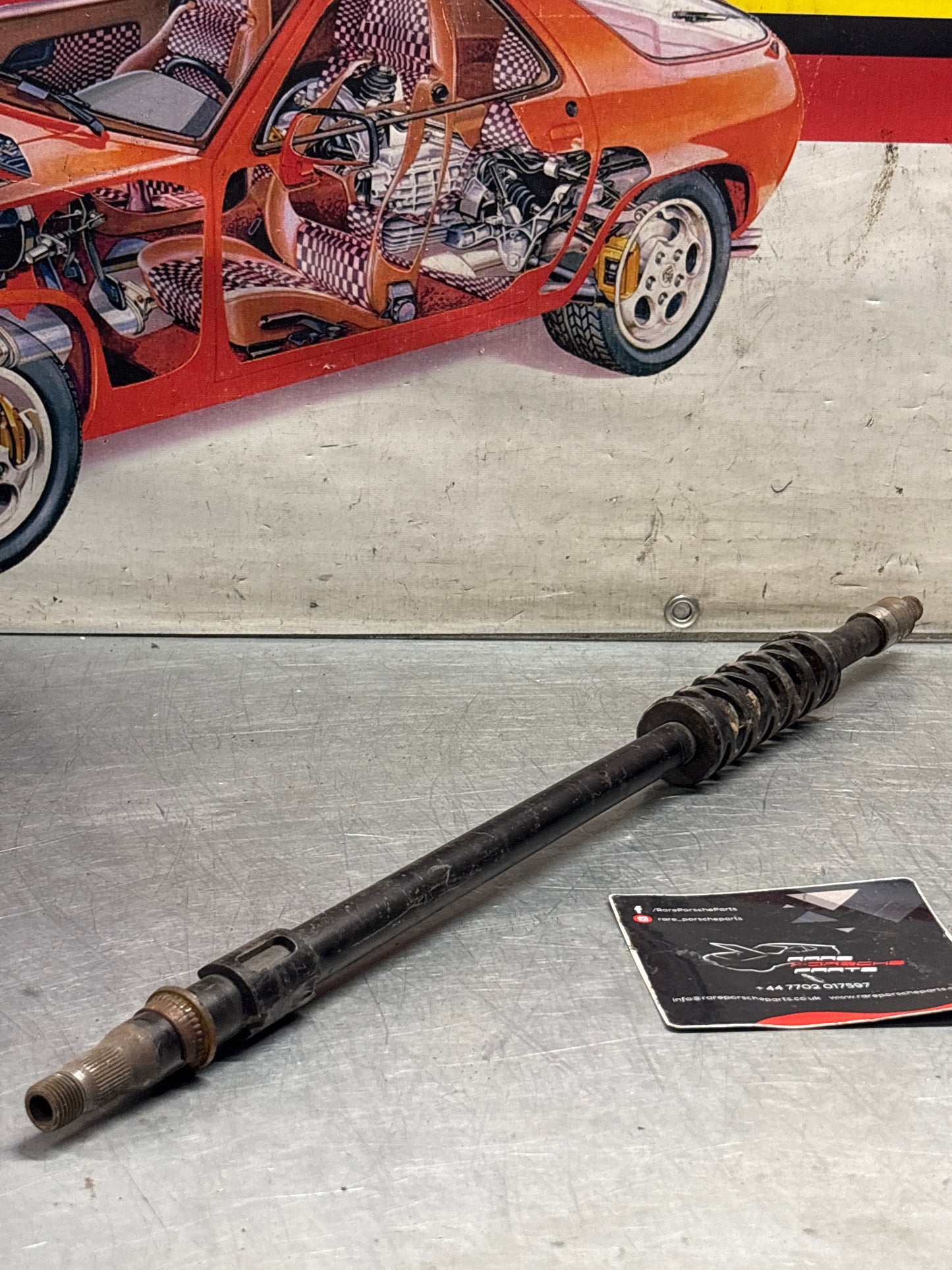 Porsche 924 / 924S / 944 LHD steering coloumn shaft, used 94434701904