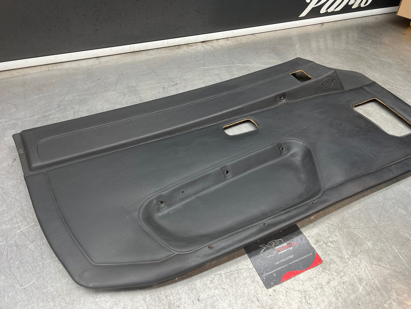 Porsche 924/944 early Porsche black door card used condition left side, Rhd, 478867011